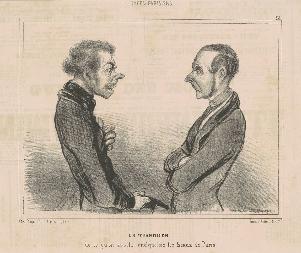 Ein Beispiel dessen, was man die Schönen von Paris nennt von Honoré Daumier