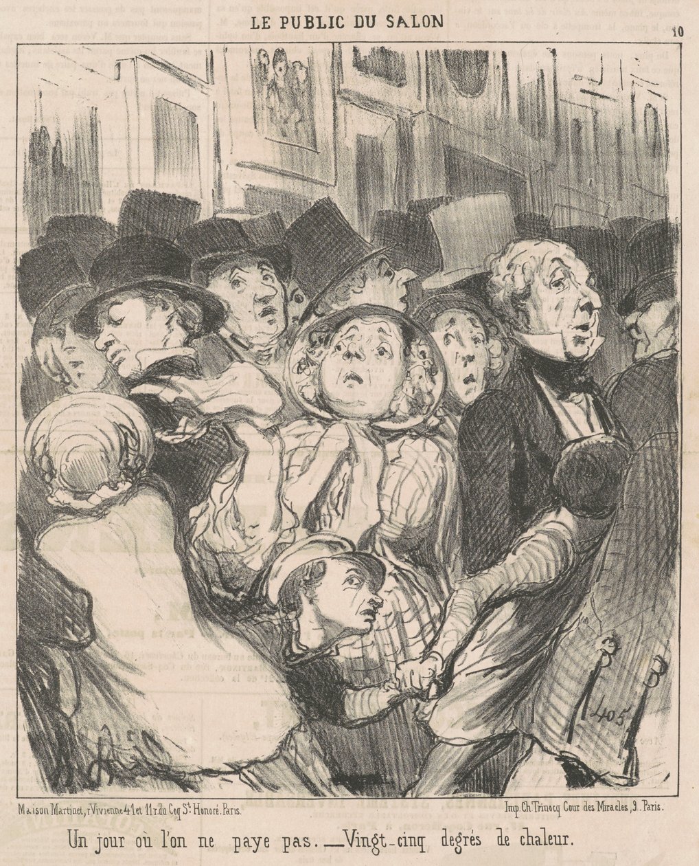Ein Tag ohne Bezahlung von Honoré Daumier