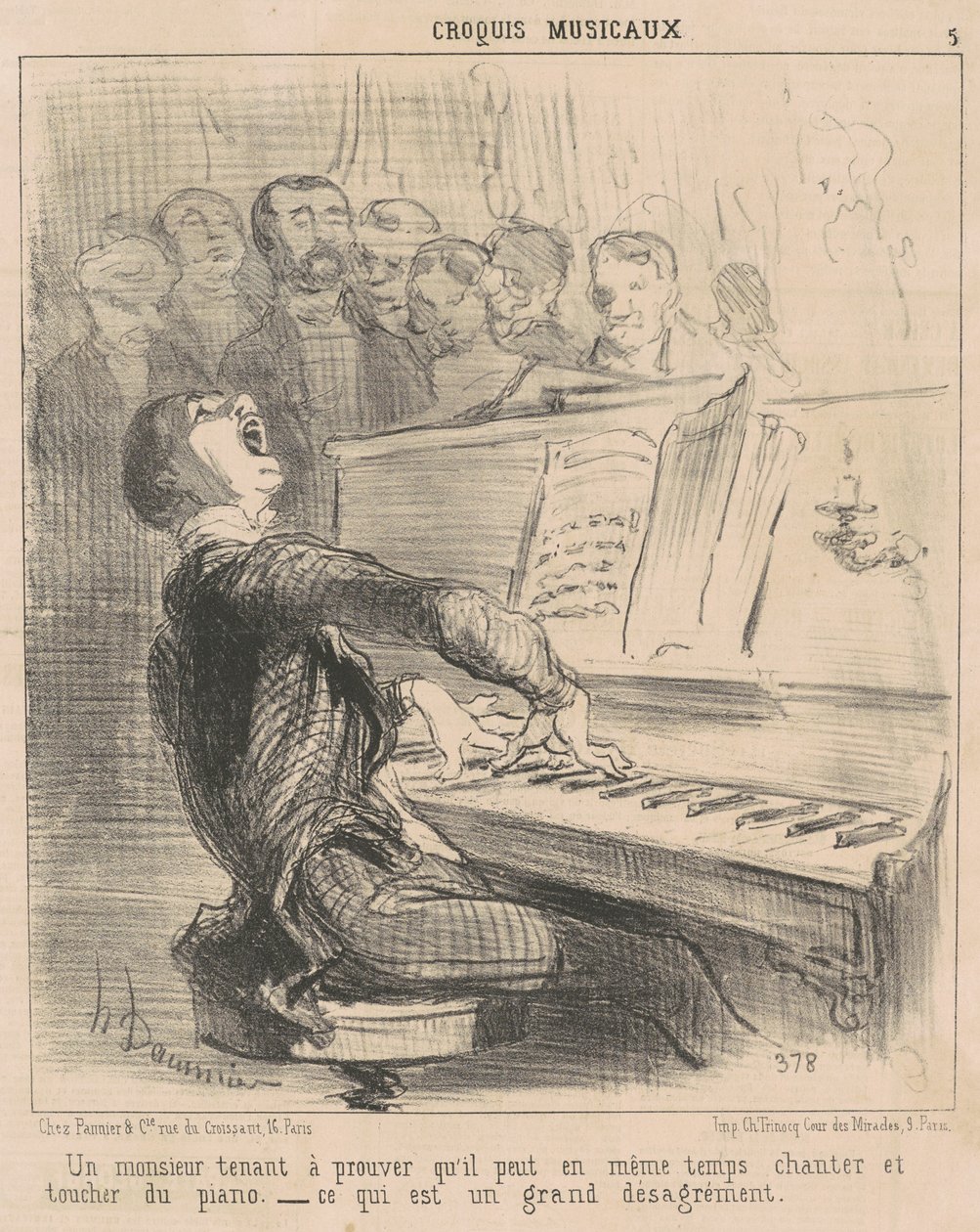 Ein Herr, der beweisen will, dass er kann... von Honoré Daumier