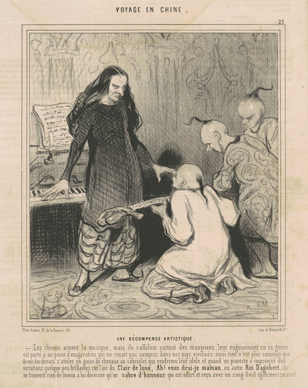 Eine künstlerische Belohnung von Honoré Daumier