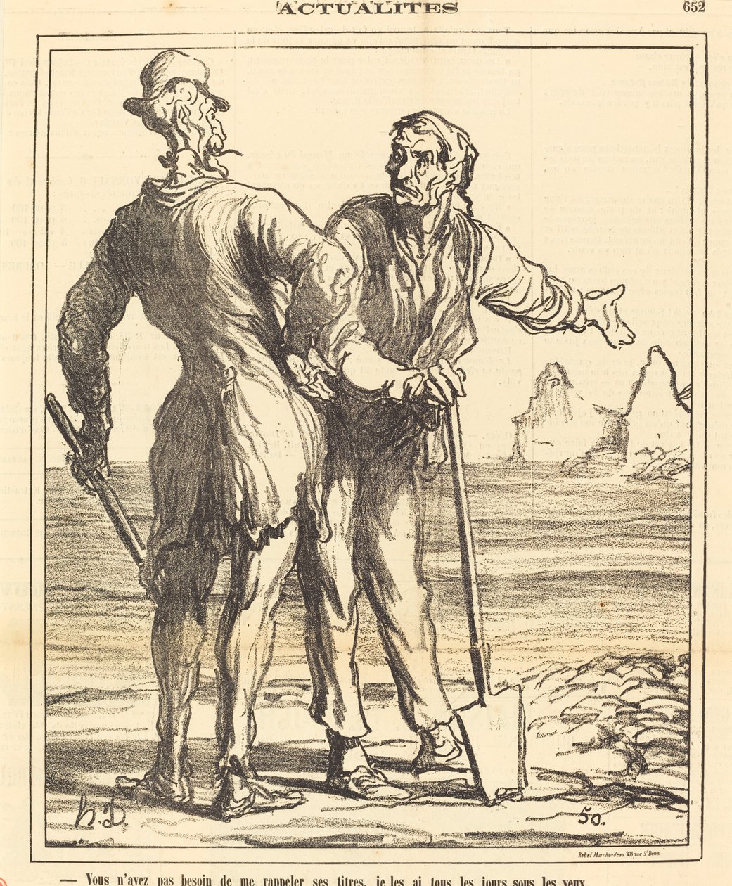 Sie müssen mich nicht an seine Titel erinnern... von Honoré Daumier