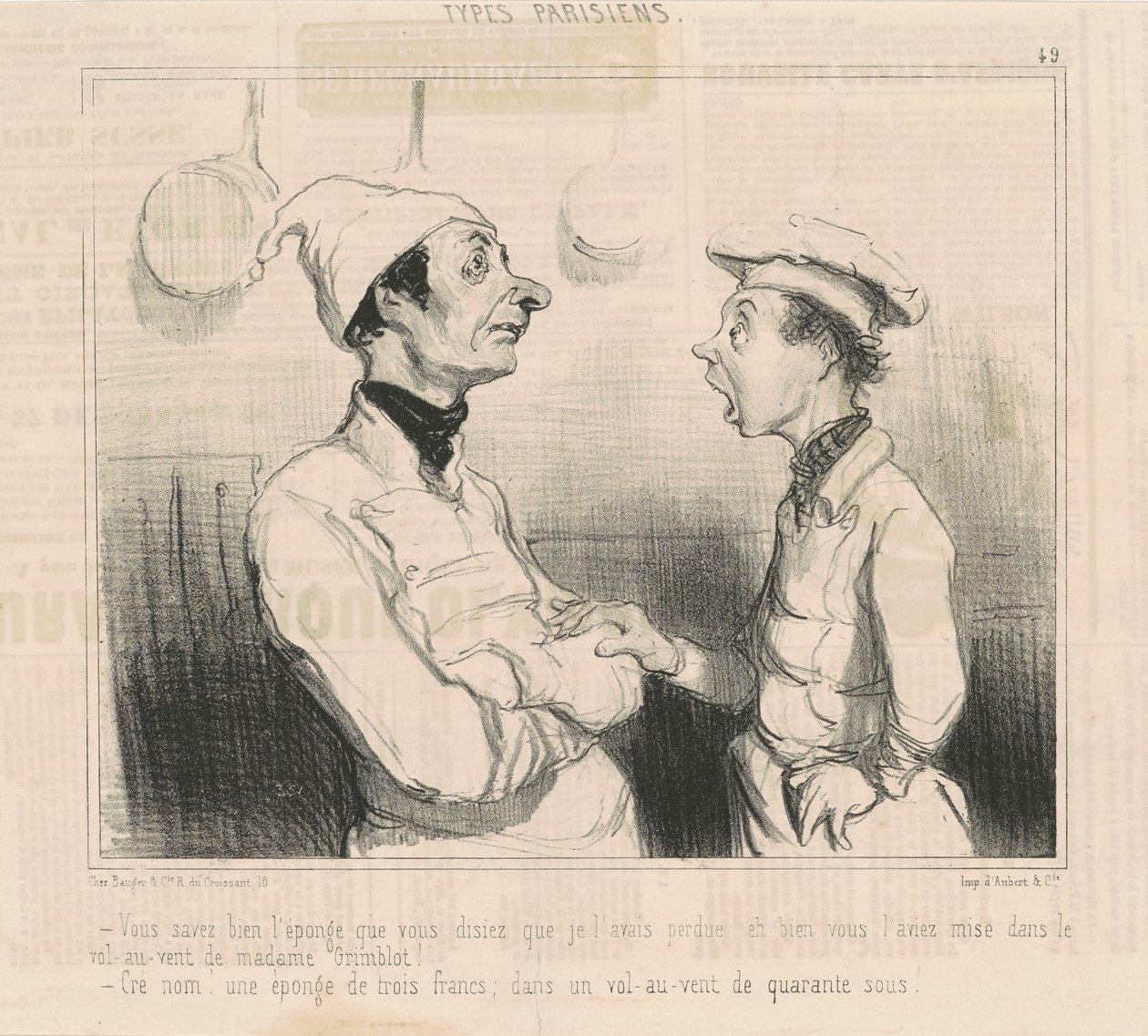 Sie wissen doch, der Schwamm, den Sie sagten... von Honoré Daumier