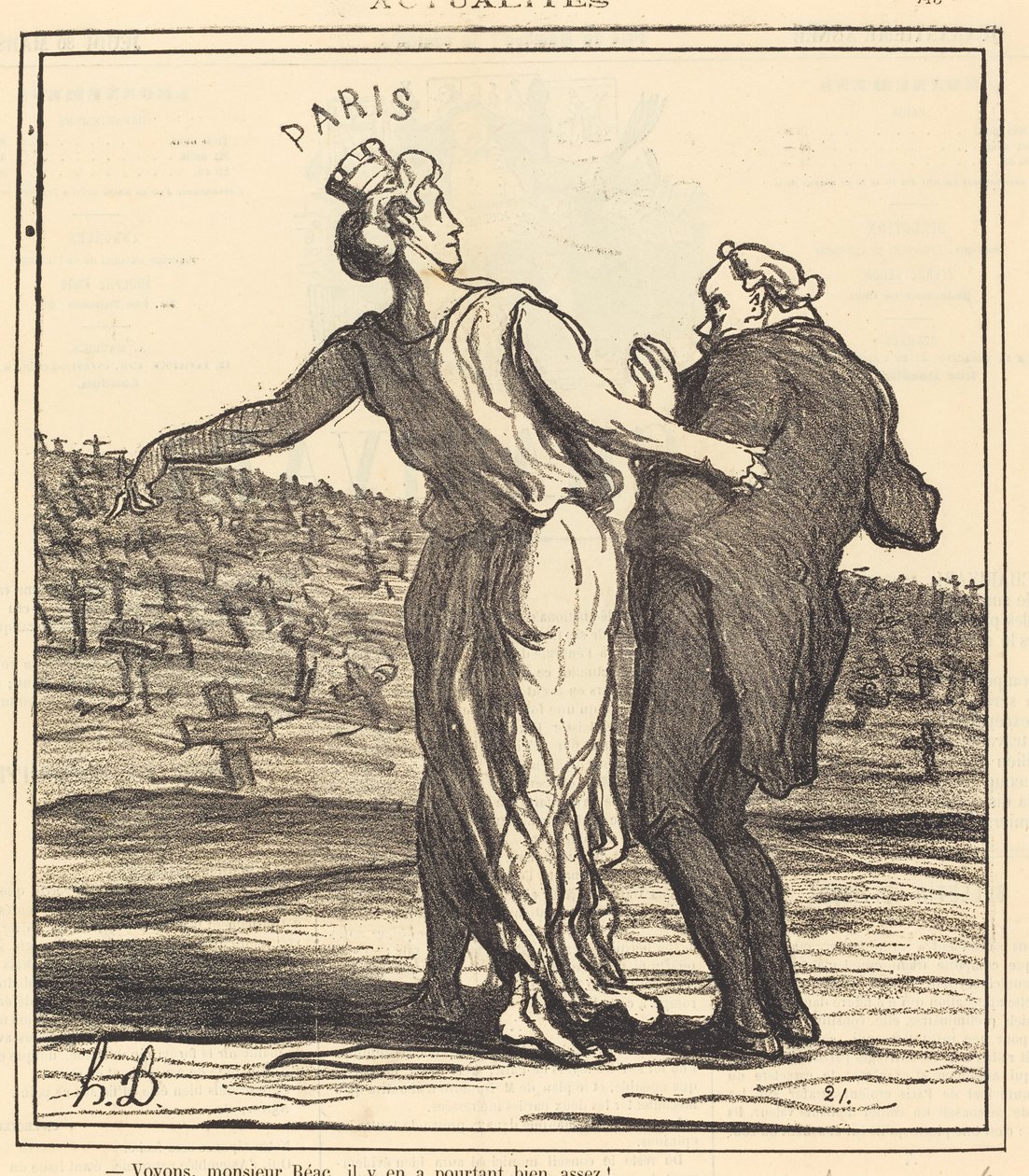 Schauen Sie, Herr Reac... von Honoré Daumier