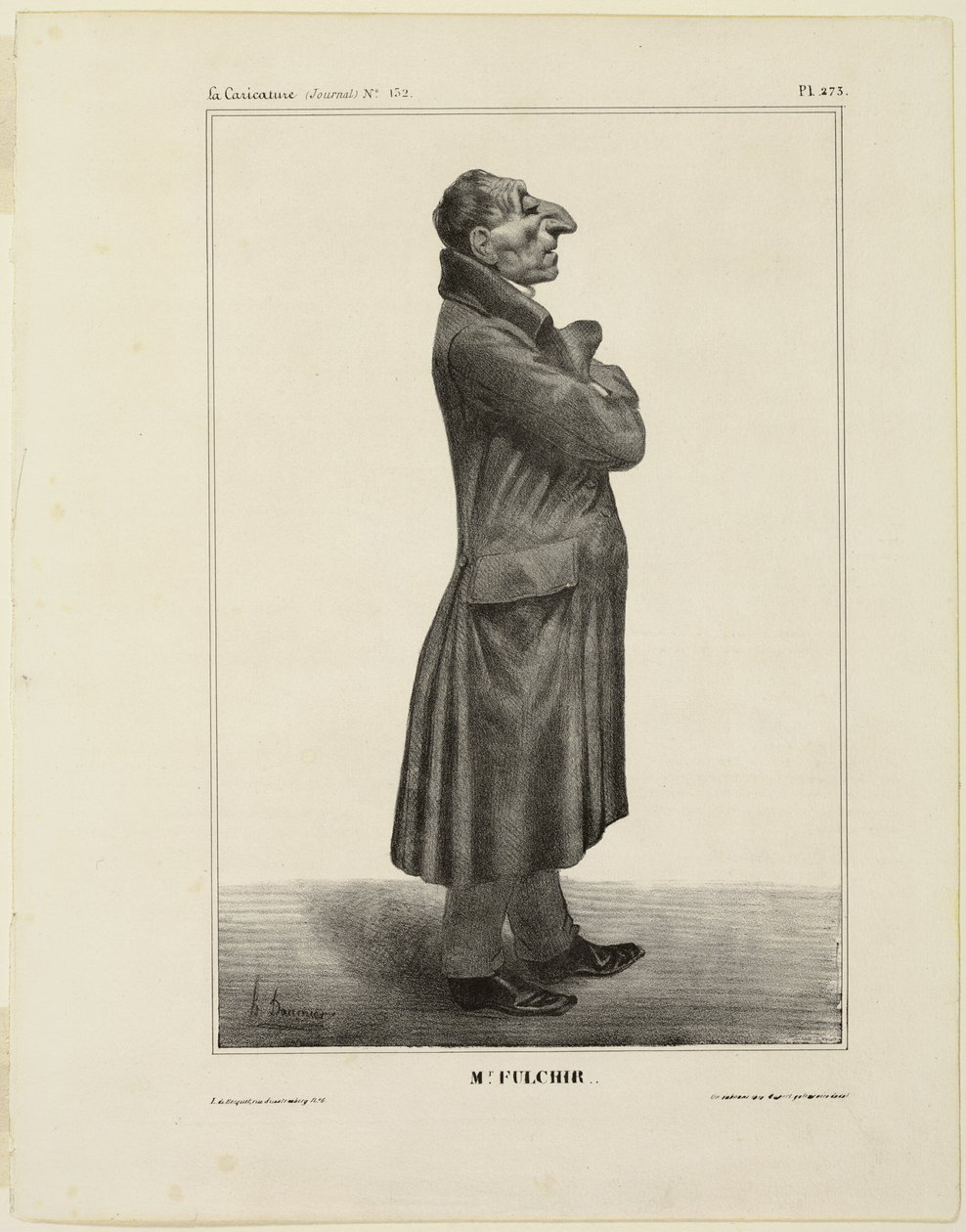 Herr Fulchir, Platte 273 aus Célébrités de la Caricature von Honoré Victorin Daumier