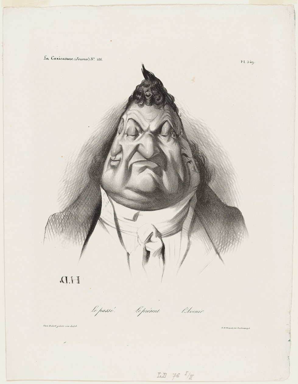 Die Vergangenheit, die Gegenwart, die Zukunft, Platte 349 von Honoré Victorin Daumier