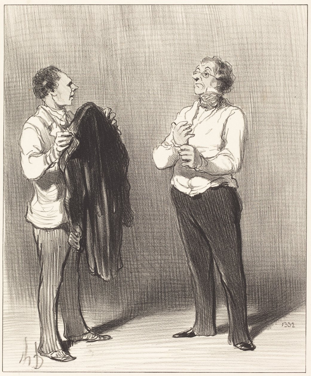 (Der Diener) - Monsieur würde gut tun... von Honoré Daumier