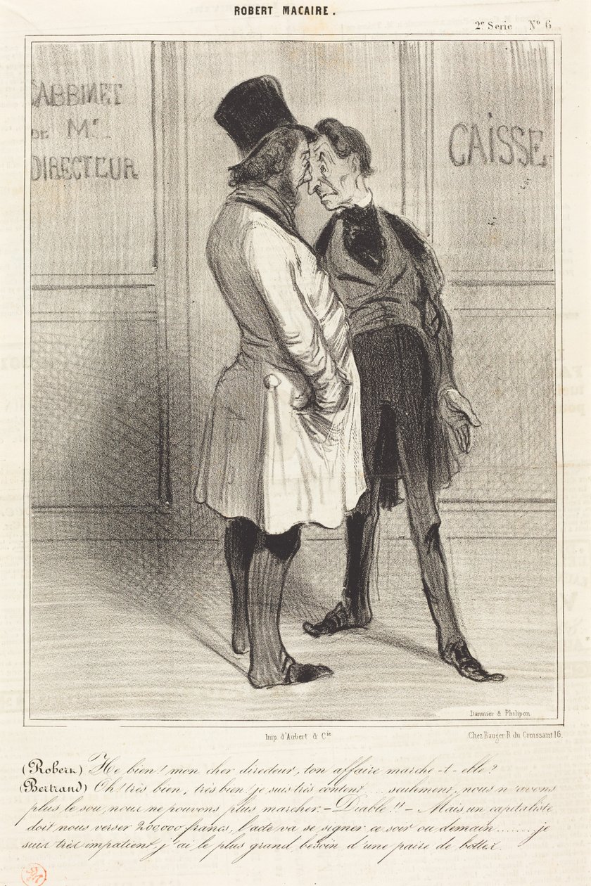 (Robert) Nun gut! mein lieber Direktor... von Honoré Daumier
