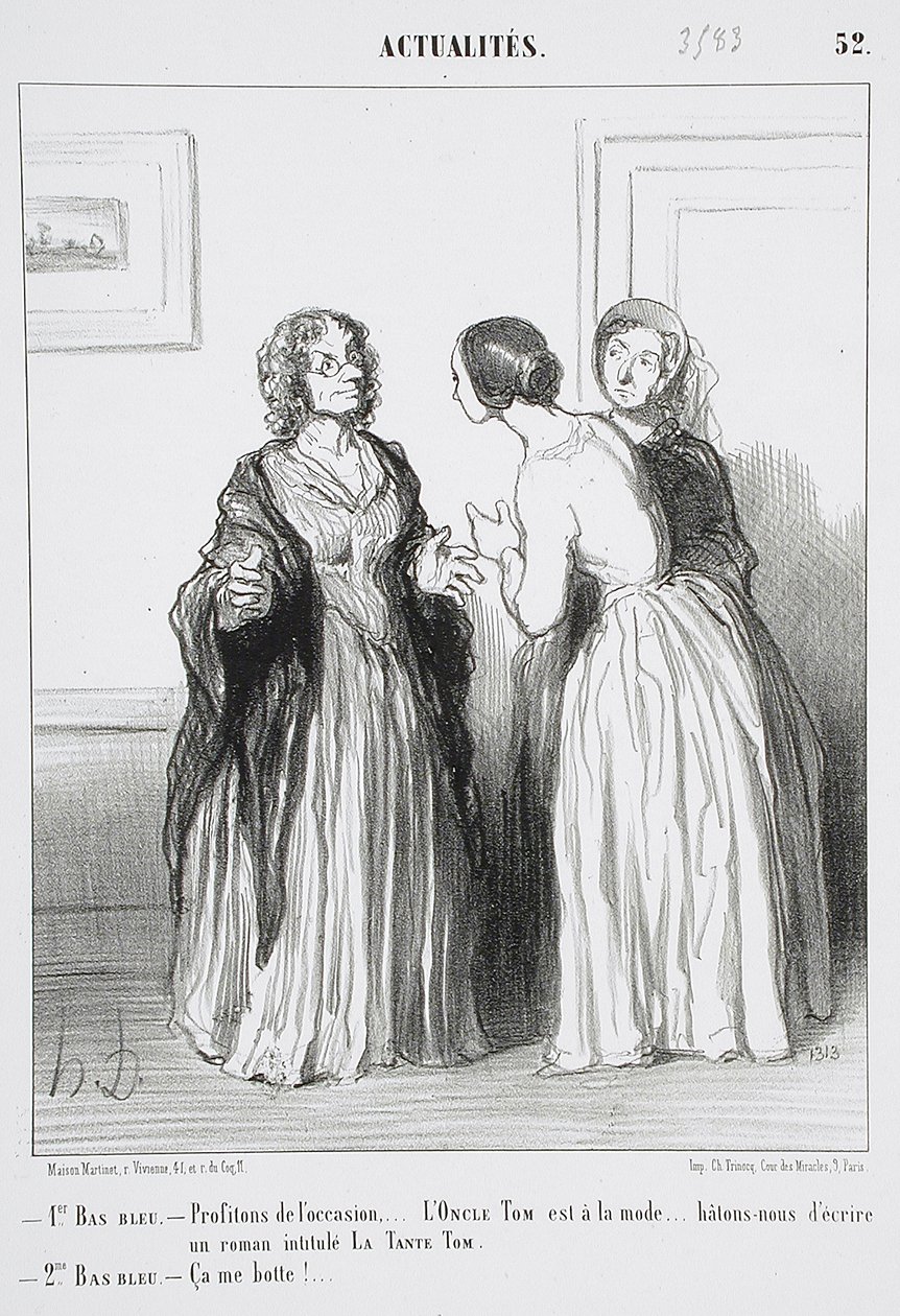1. Blaustrumpf - Nutzen wir die Gelegenheit … von Honoré Daumier