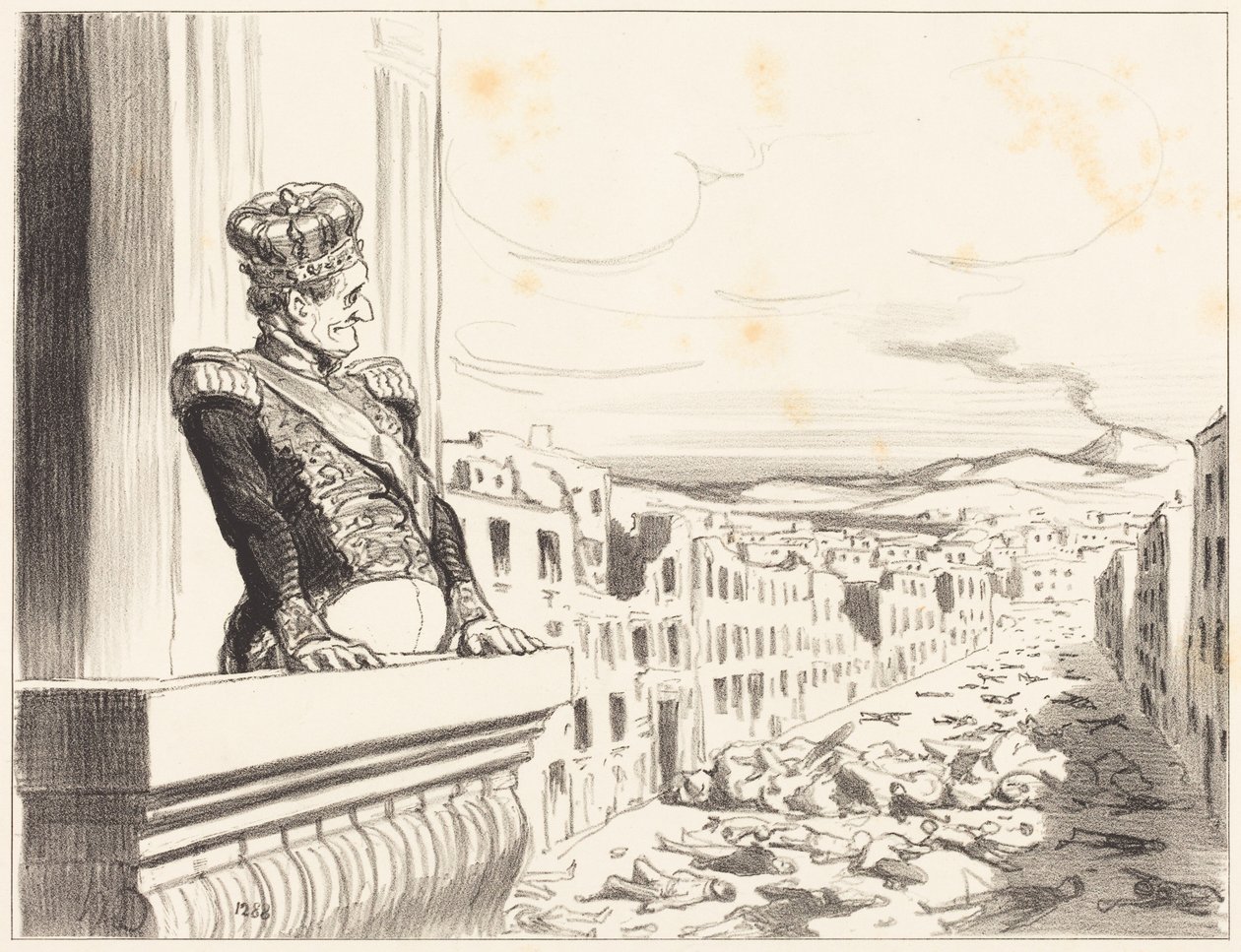 In Neapel - Der beste aller Könige... (1. Tafel) von Honoré Daumier