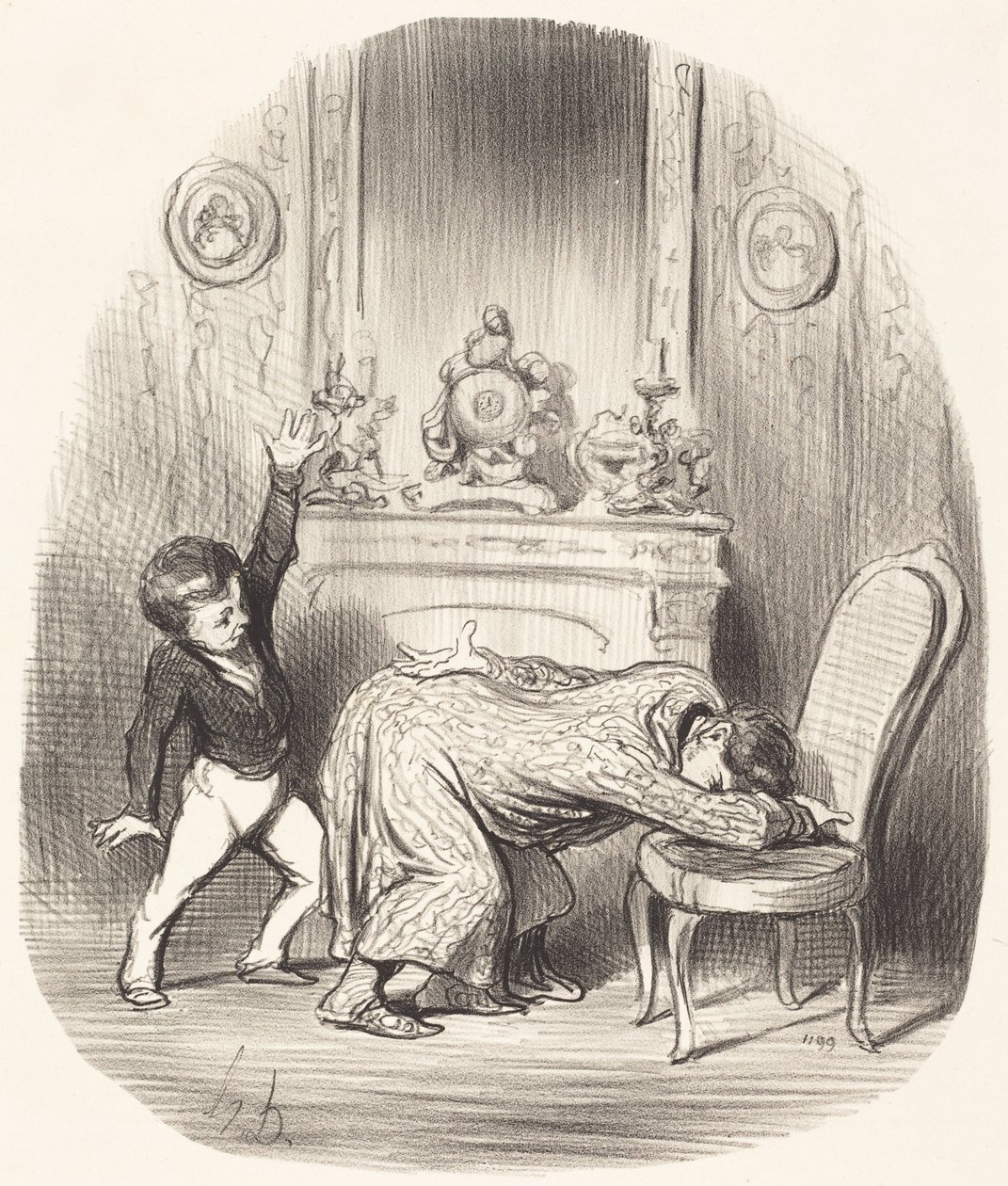 Nach dem Vorbild Heinrichs IV. von Honoré Daumier