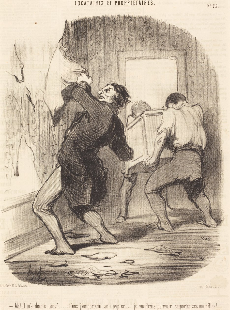 Ach! Er hat mich entlassen... von Honoré Daumier