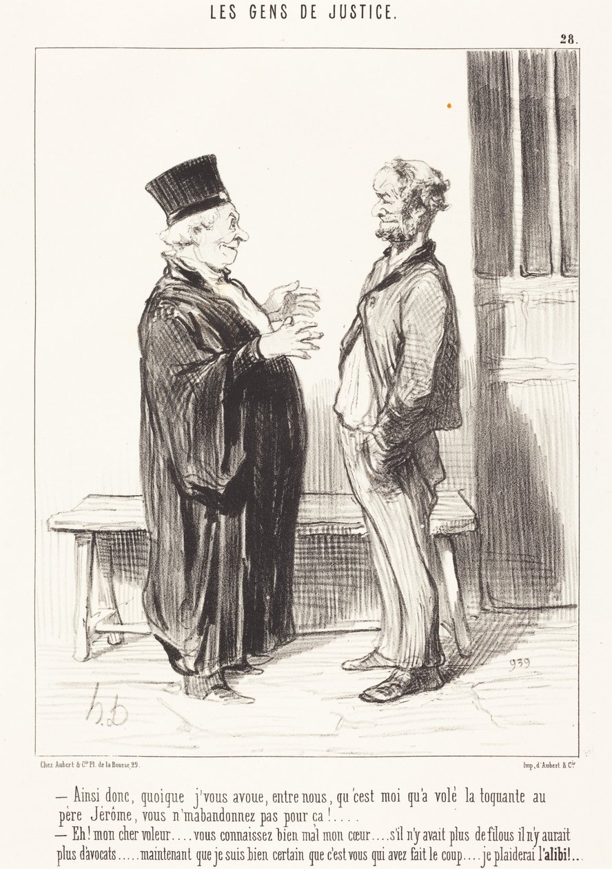 Also, obwohl ich Ihnen gestehe... von Honoré Daumier