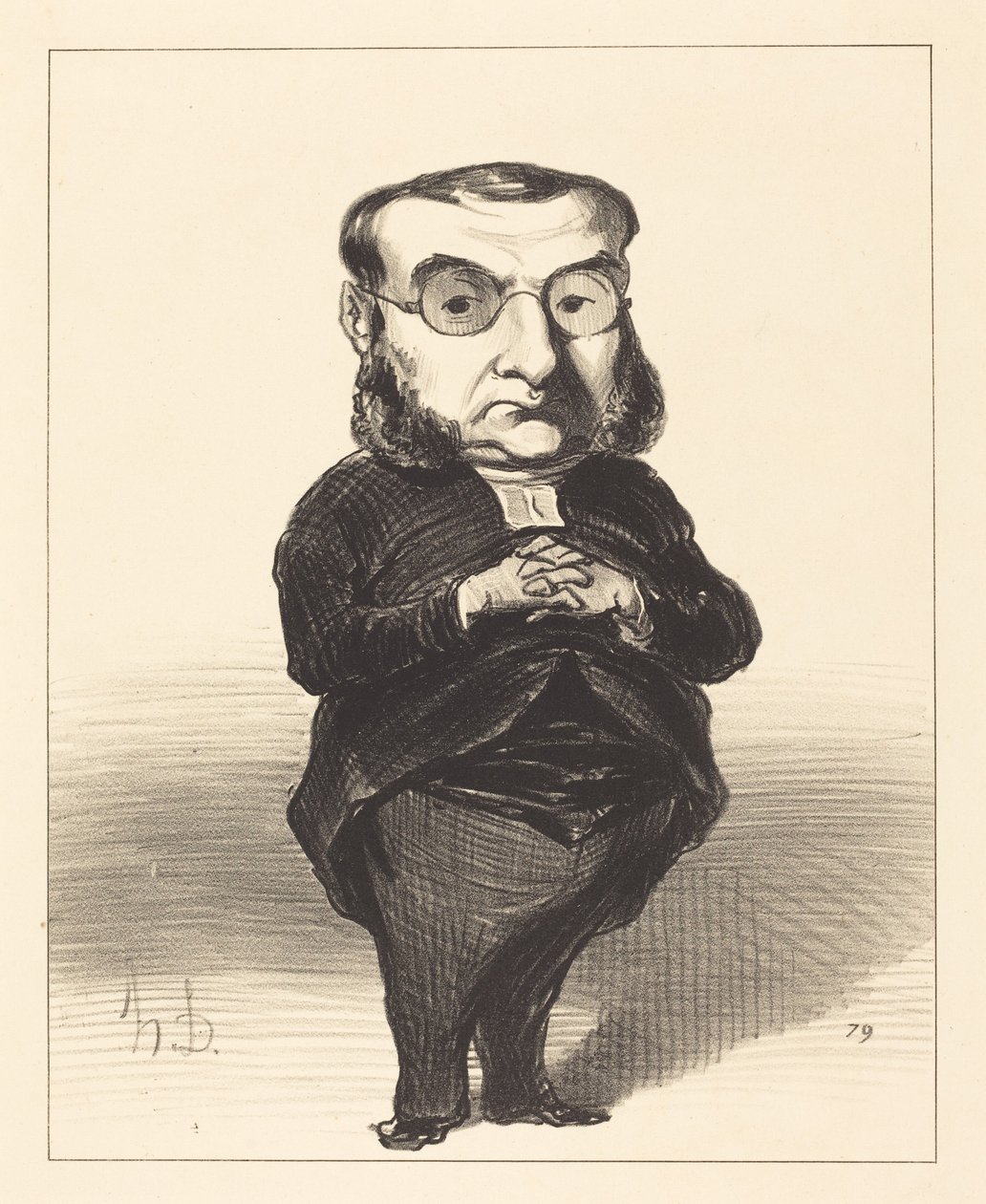 Ath. L. Charles Coquerel von Honoré Daumier