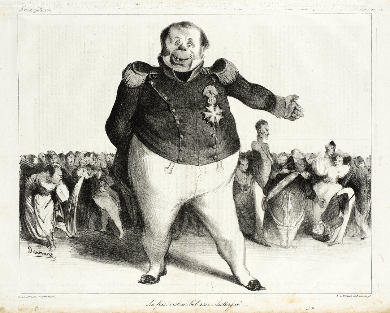 Au Fait! Es ist ein ziemlich distinguiertes Ball! von Honoré Daumier