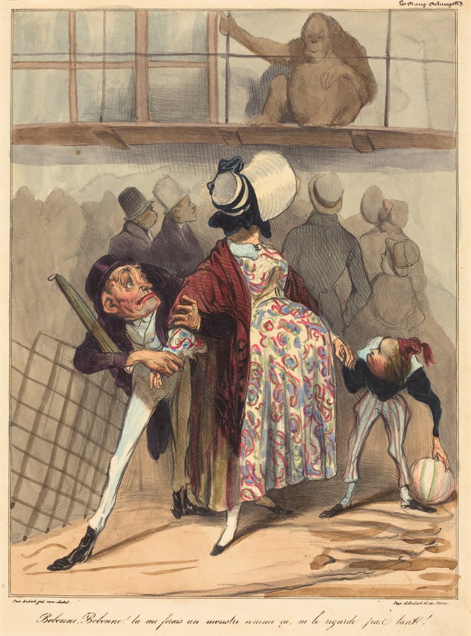 Bobonne... sieh ihn nicht so lange an! von Honoré Daumier