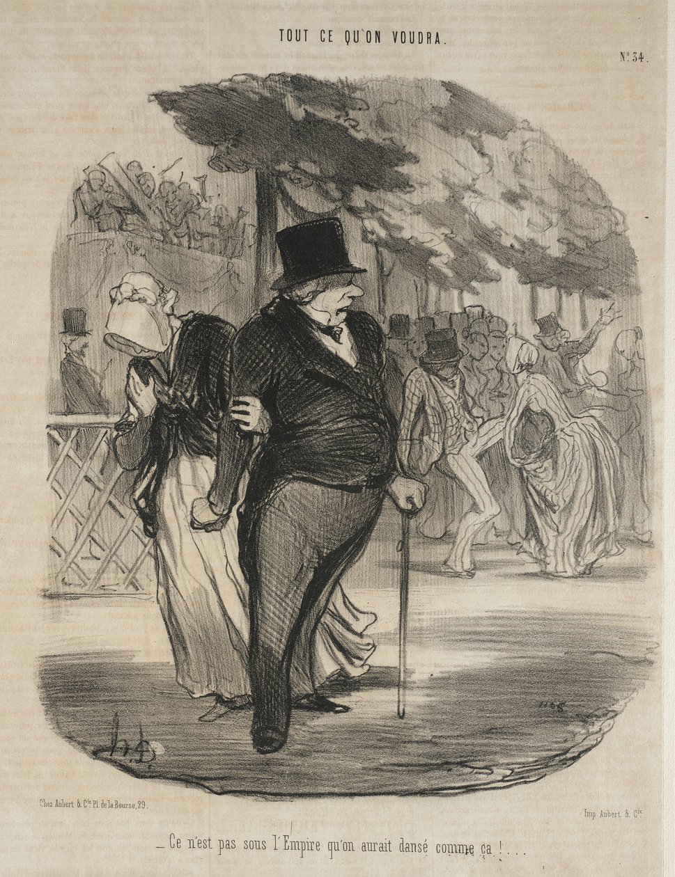 Das hätte man nicht unter dem Empire getan!... von Honoré Daumier