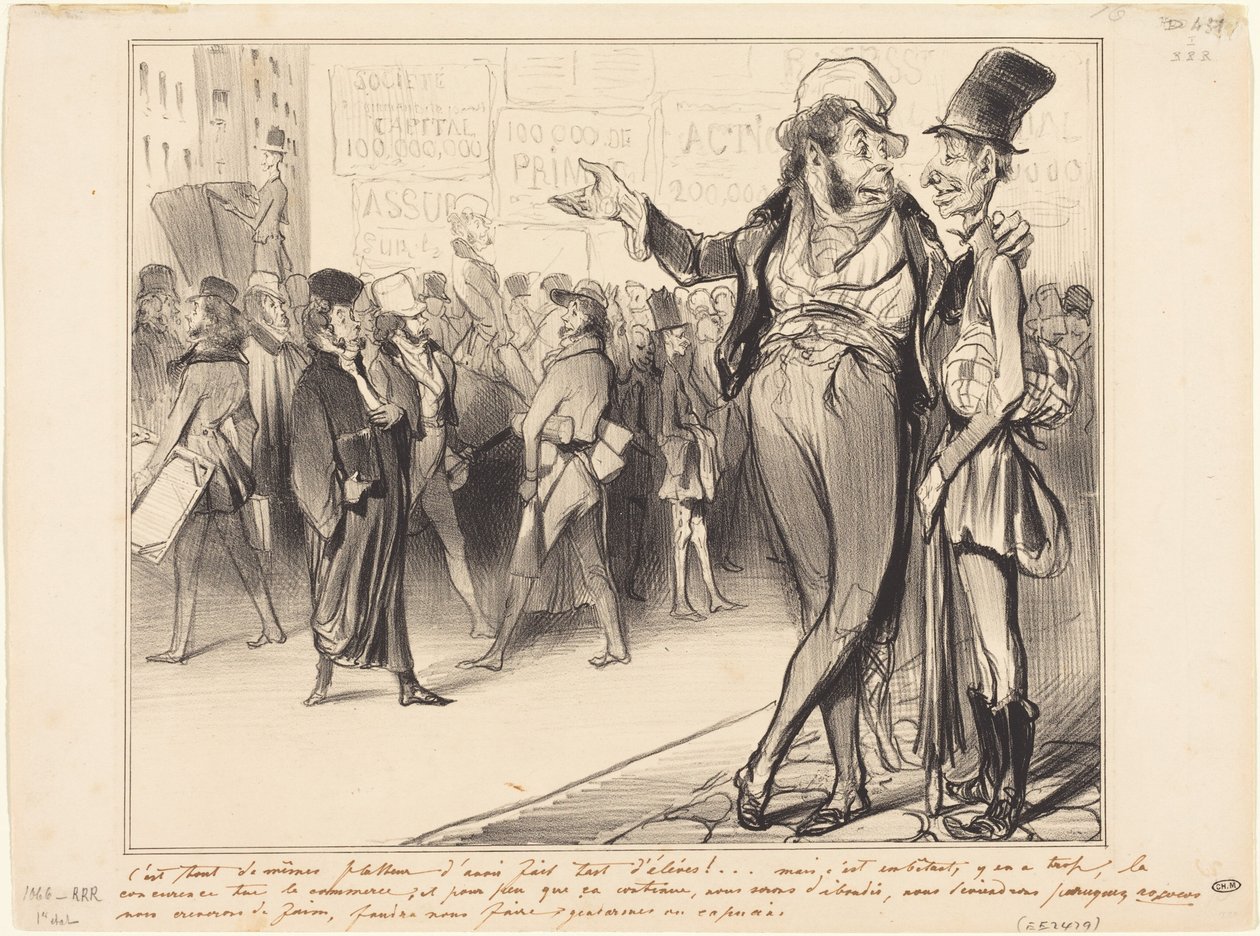 Es ist doch schmeichelhaft, so viele Schüler ausgebildet zu haben!... von Honoré Daumier