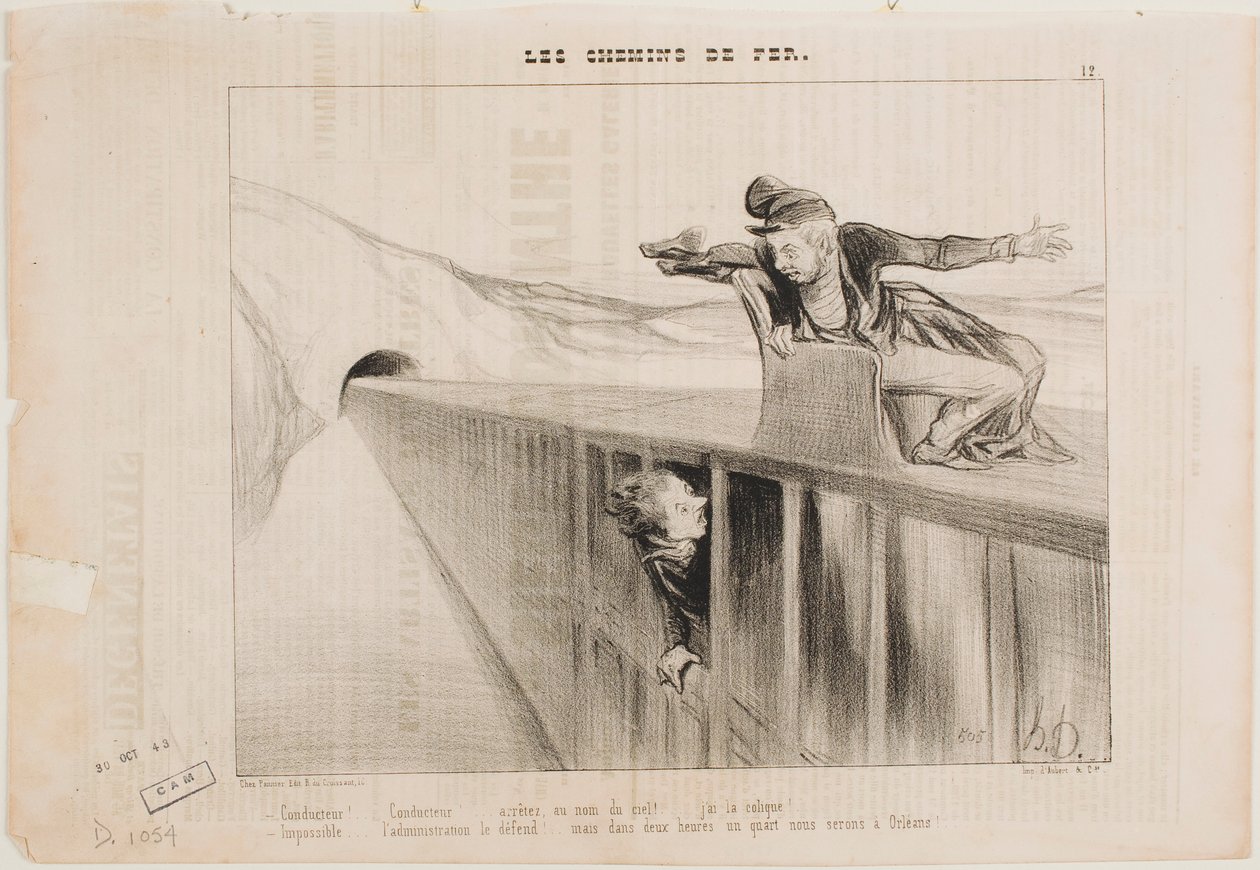 Schaffner! Schaffner! von Honoré Daumier