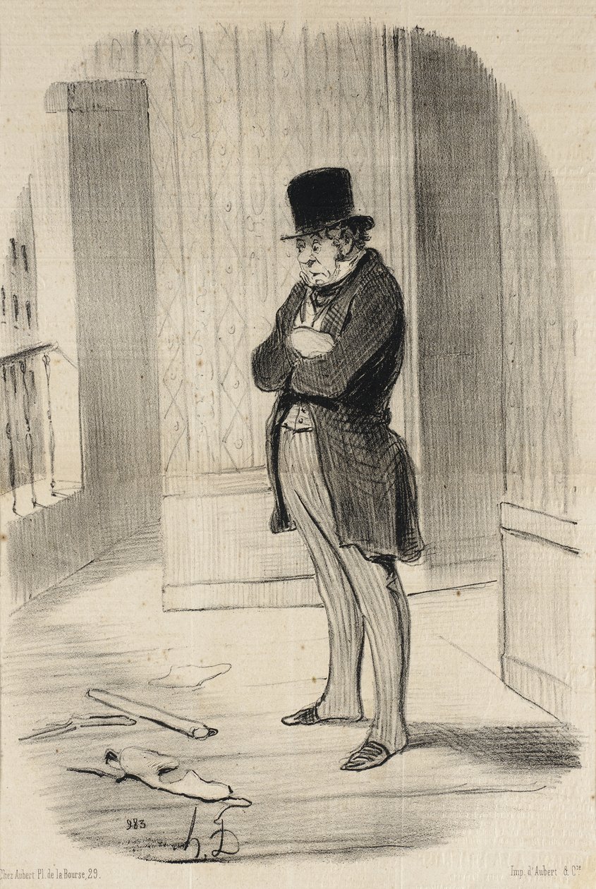 Umgezogen!... von Honoré Daumier