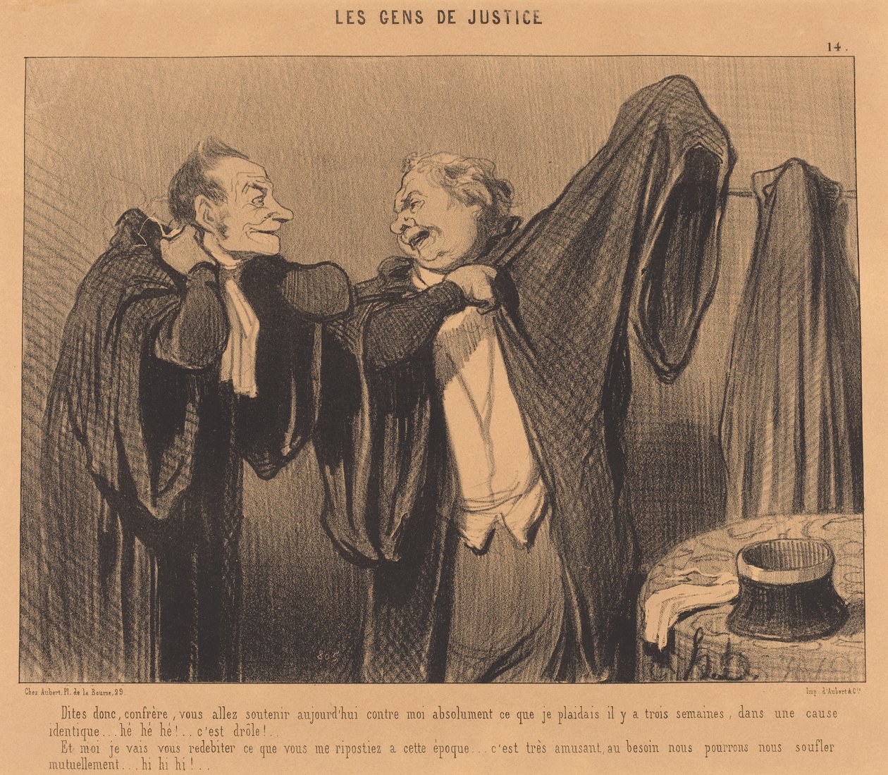 Sagen Sie mal, Kollege, Sie werden unterstützen... von Honoré Daumier