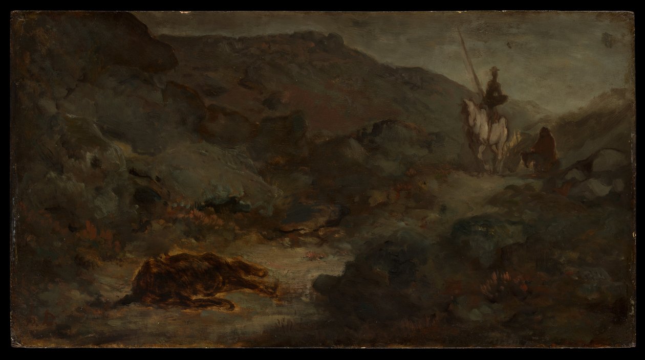 Don Quijote und das tote Maultier von Honoré Daumier