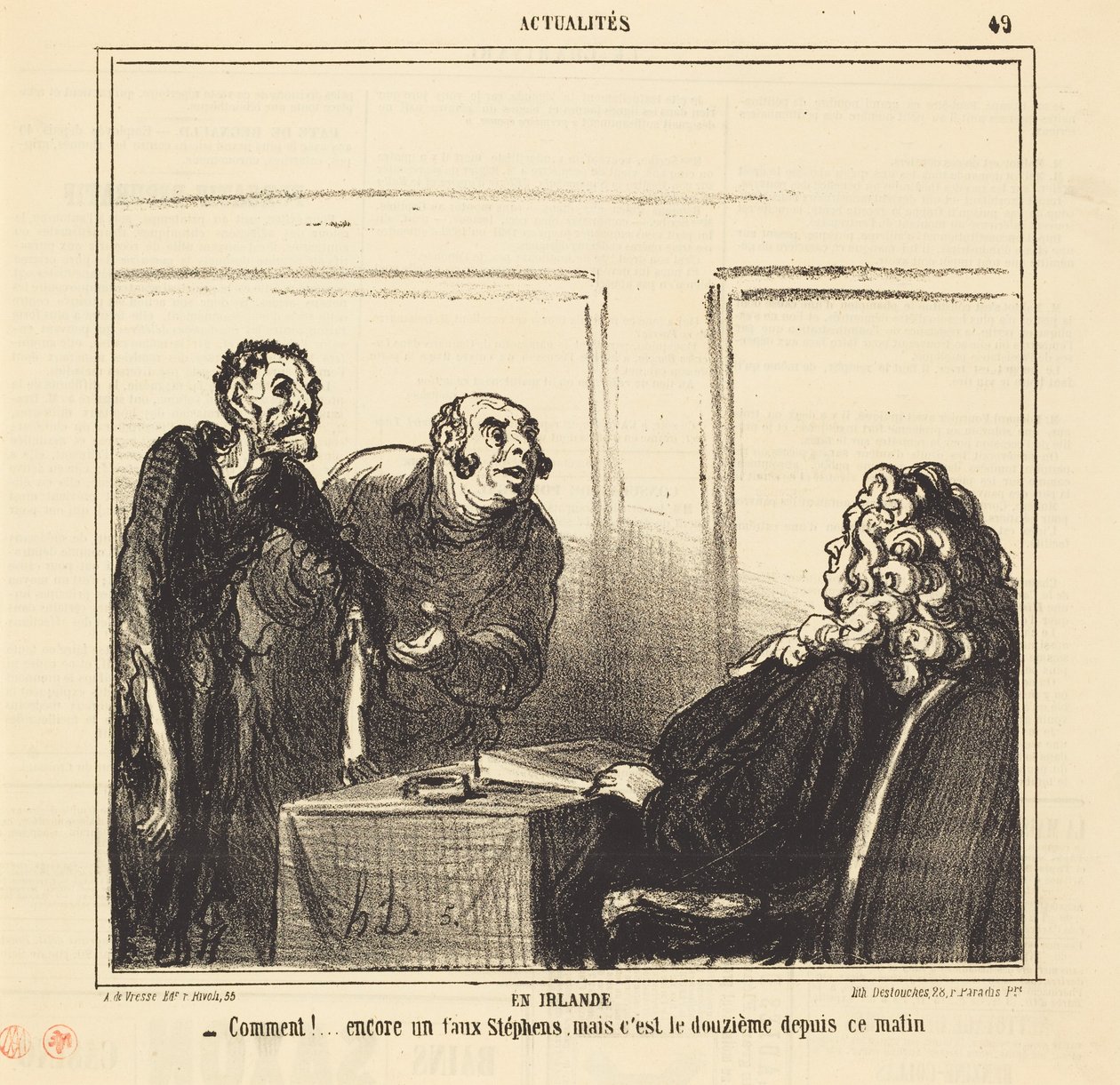In Irland von Honoré Daumier
