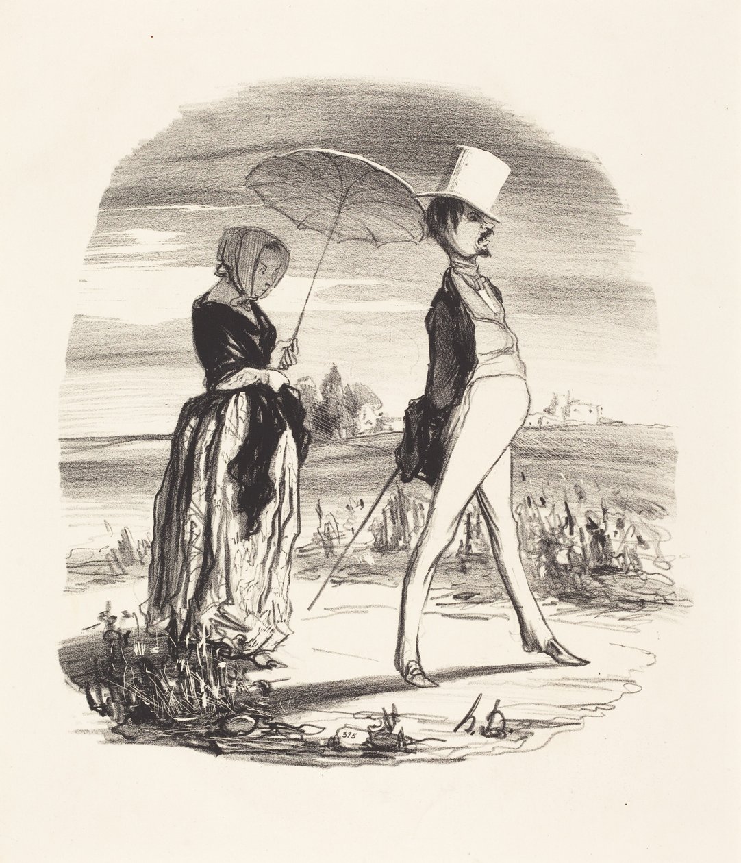 Und man nennt das den Fluss des Lebens hinabsteigen... von Honoré Daumier