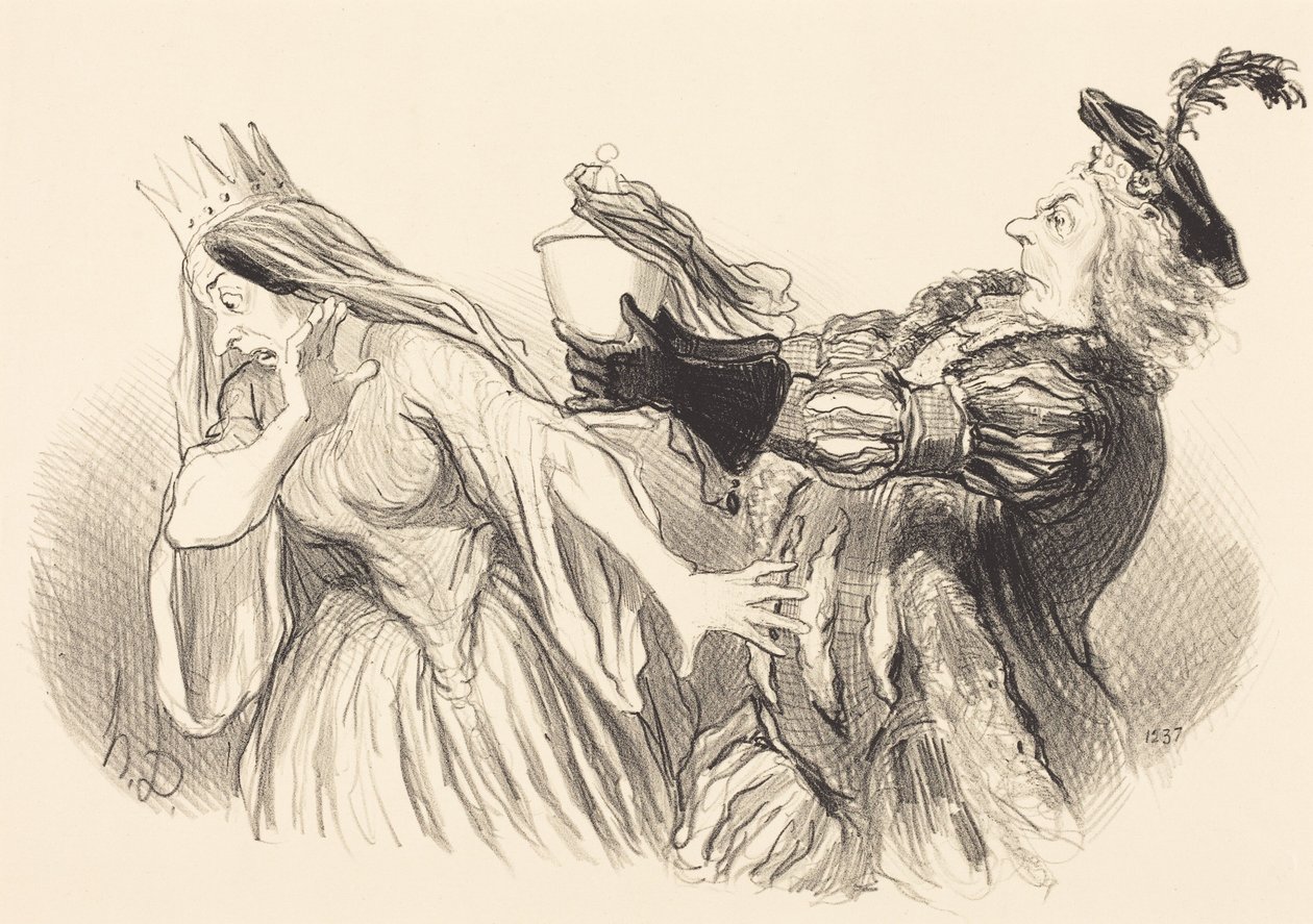 Hamlet von Honoré Daumier
