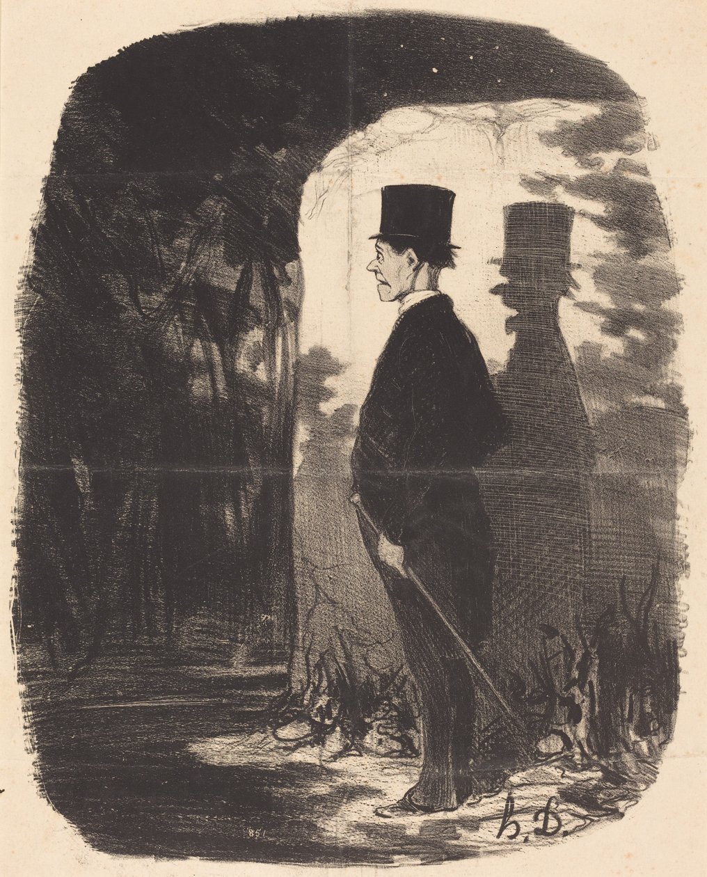 Es ist nichts zu machen, ich muss diesen... Wald... durchqueren... von Honoré Daumier