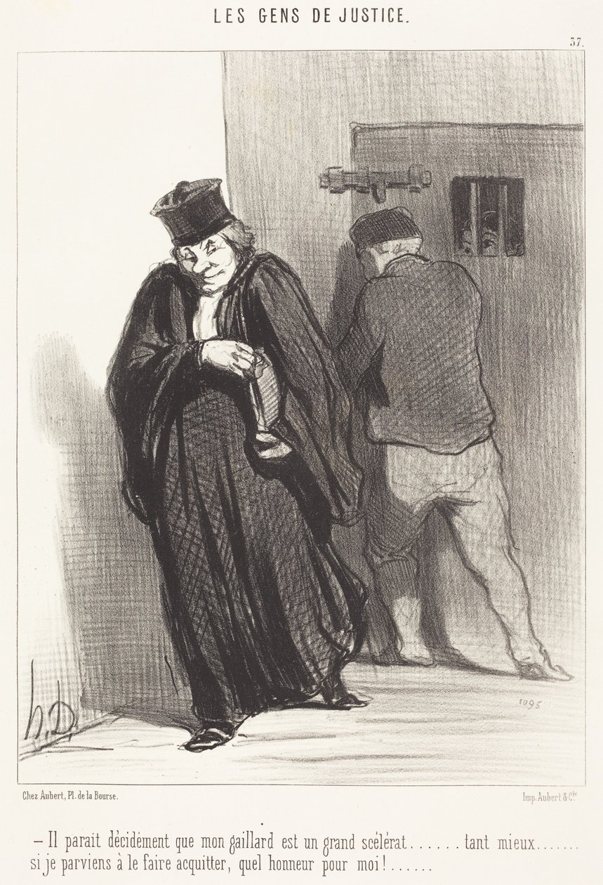 Es scheint... dass mein Bursche ein großer Schurke ist... von Honoré Daumier