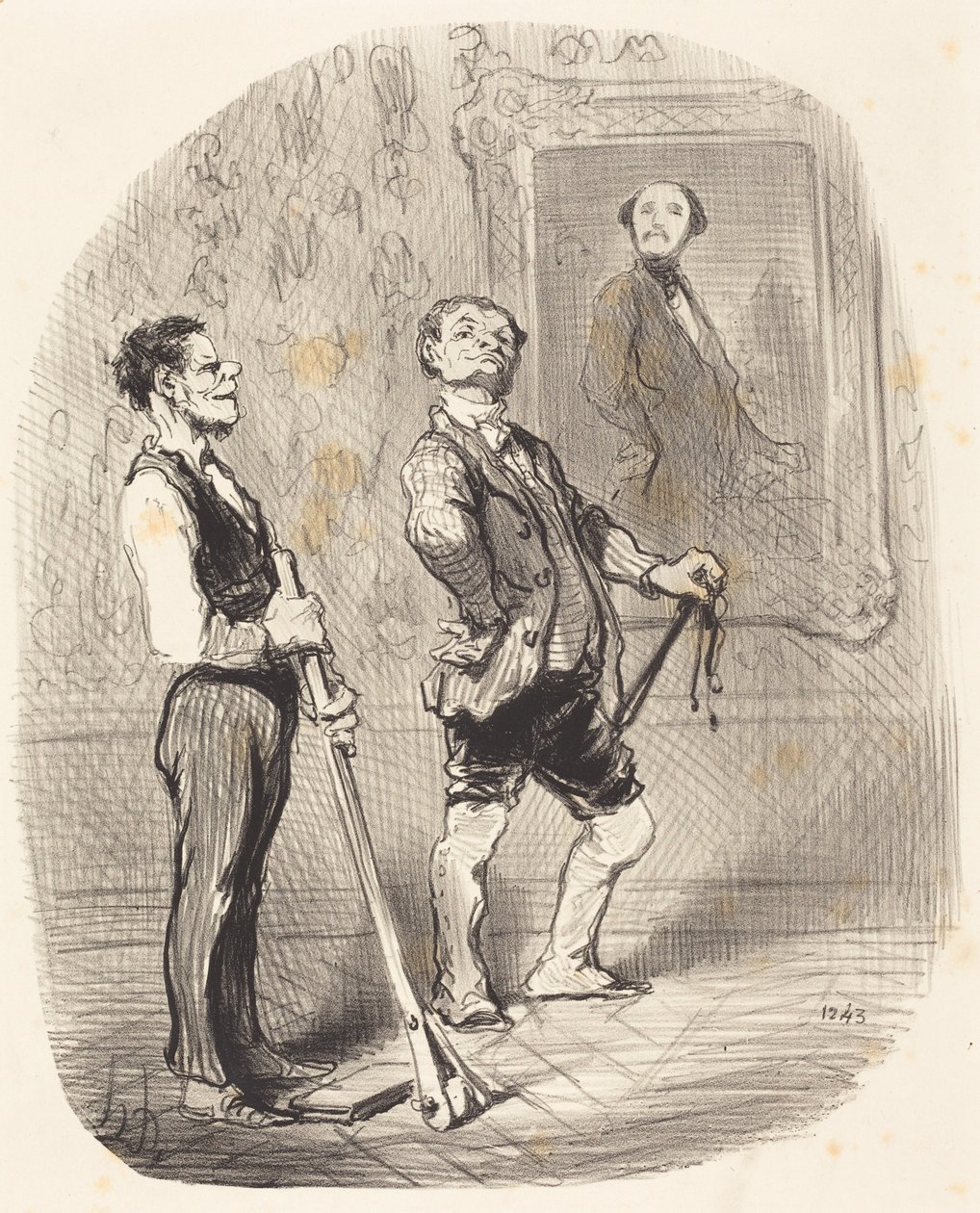 Vor drei Monaten posierte der Herr Vicomte... so... von Honoré Daumier