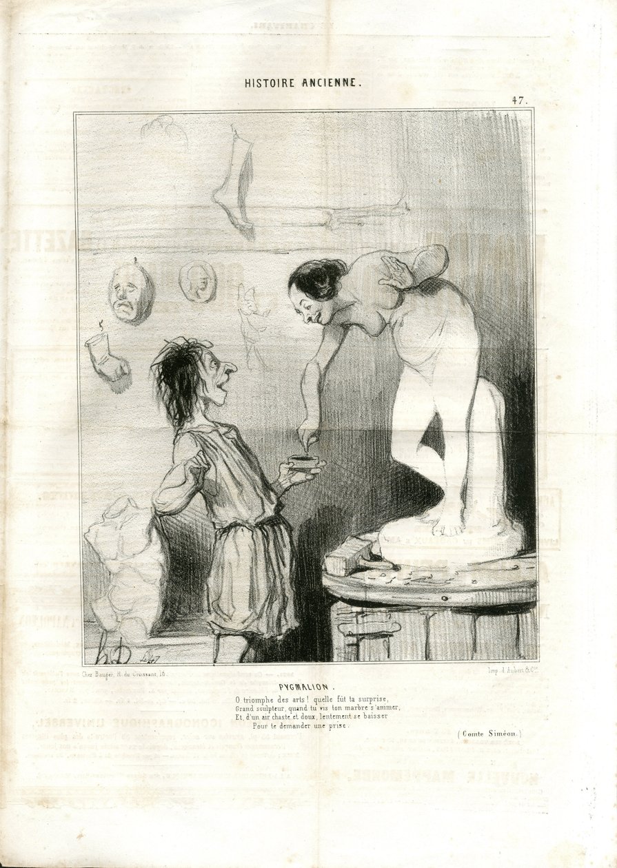 Illustration von Honore Daumier in Le Charivari von Honoré Daumier