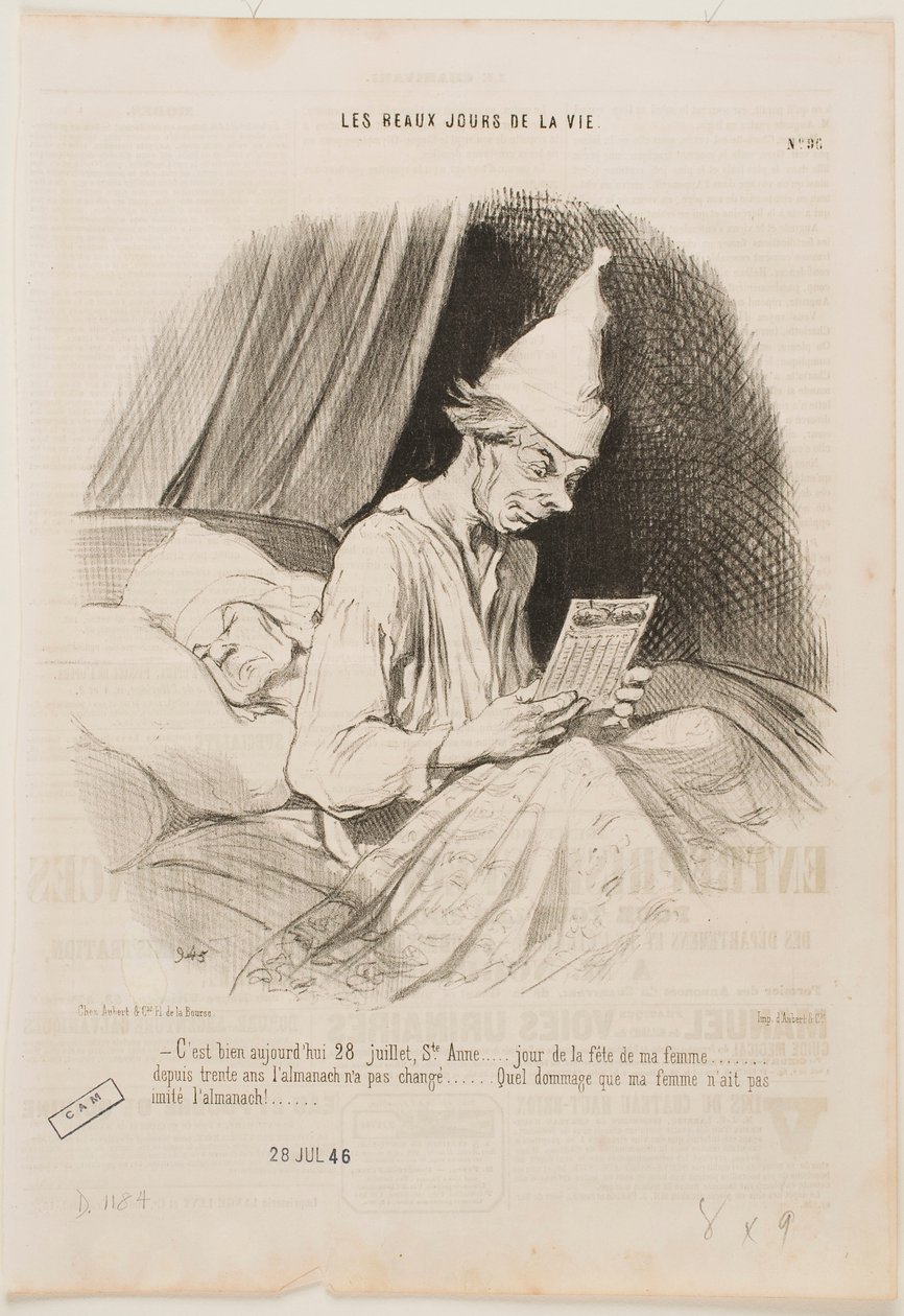 Heute ist der 28. Juli, St. Anne, ... von Honoré Daumier