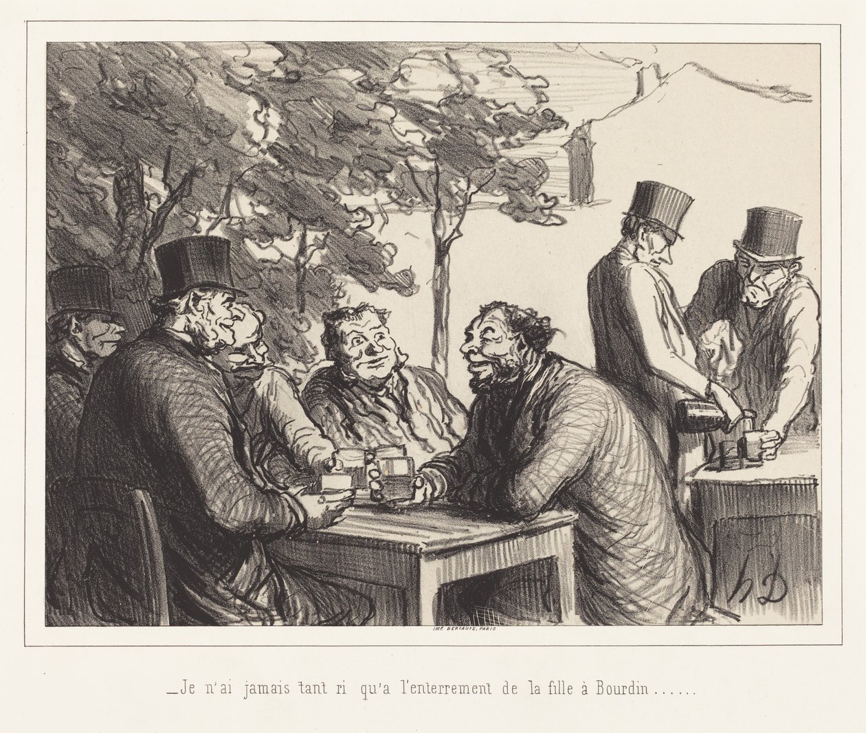 Ich habe nie so gelacht wie bei der Beerdigung der Tochter von Bourdin... von Honoré Daumier