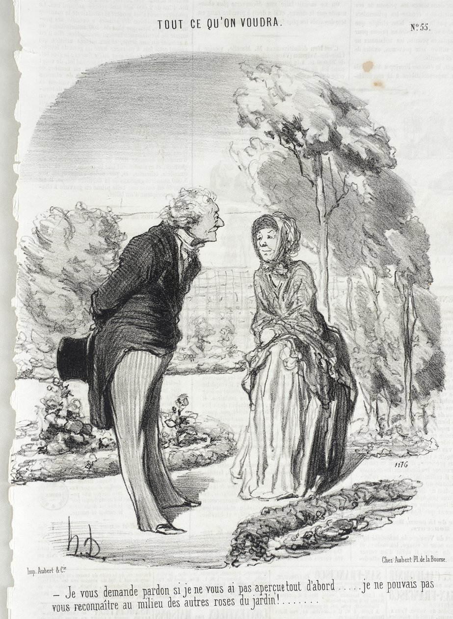 Ich bitte um Verzeihung, falls ich Sie nicht bemerkt habe... von Honoré Daumier
