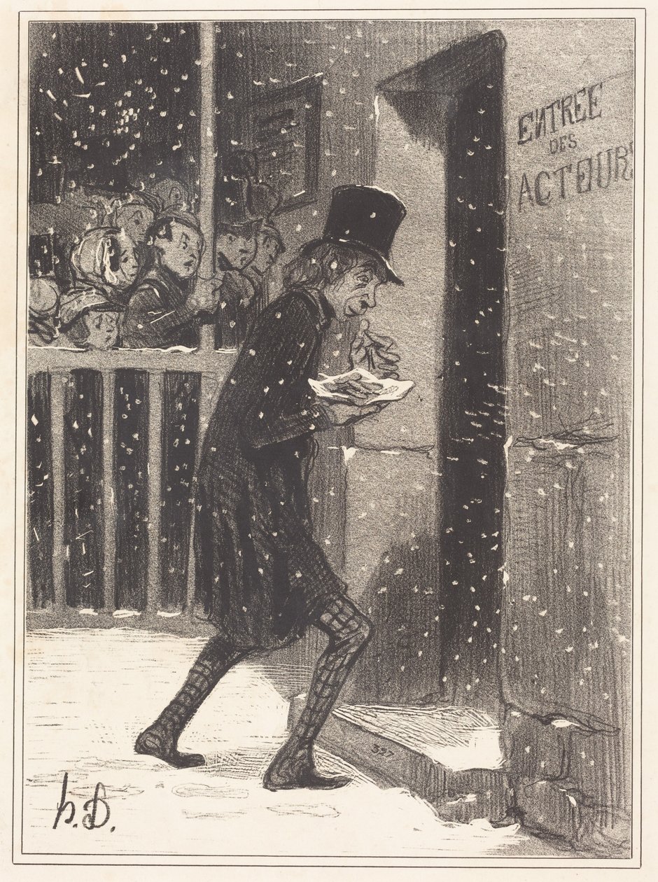 Der Schauspieler der Funambules von Honoré Daumier