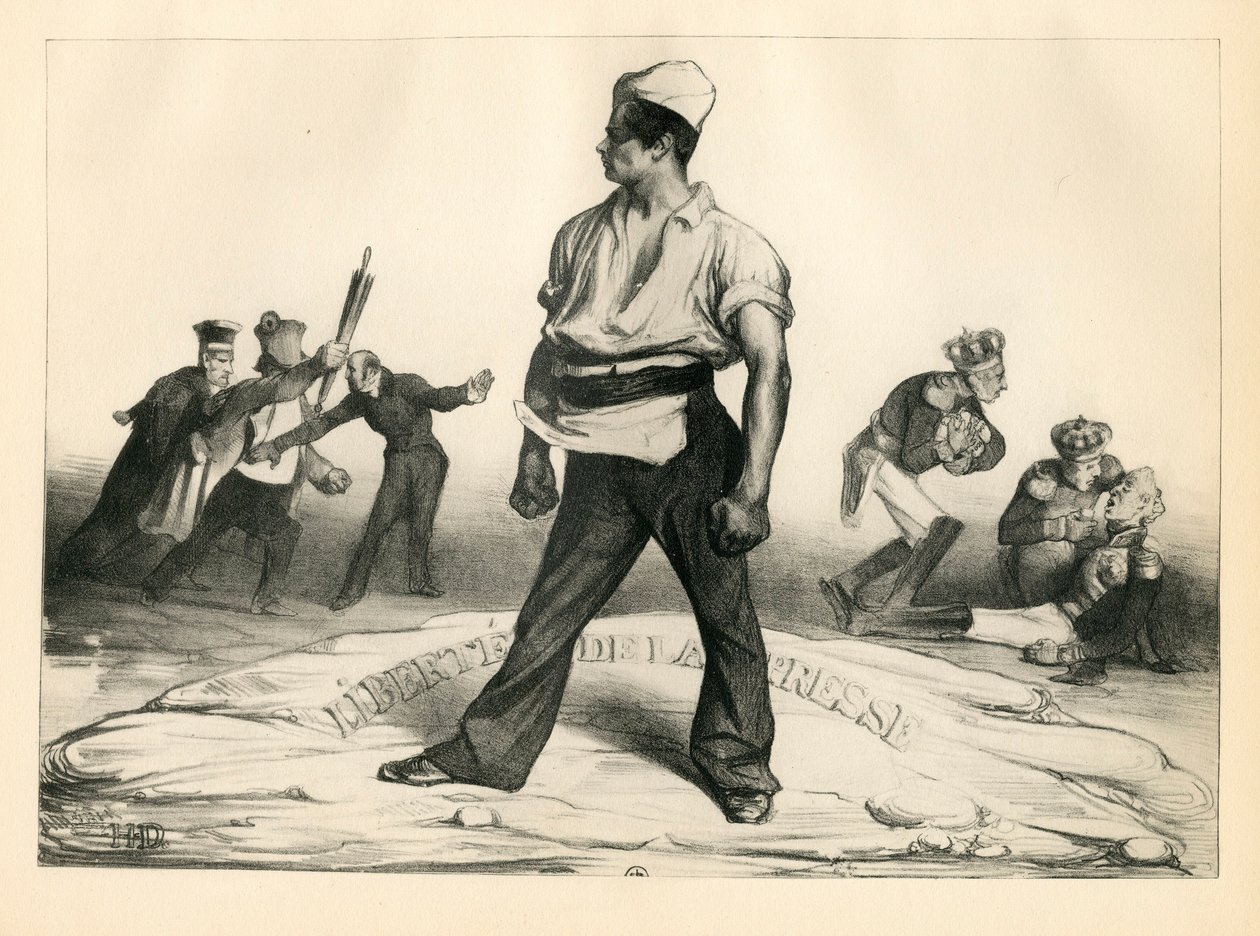 La Caricature (1830) politique, Satirique en N & B von Honoré Daumier