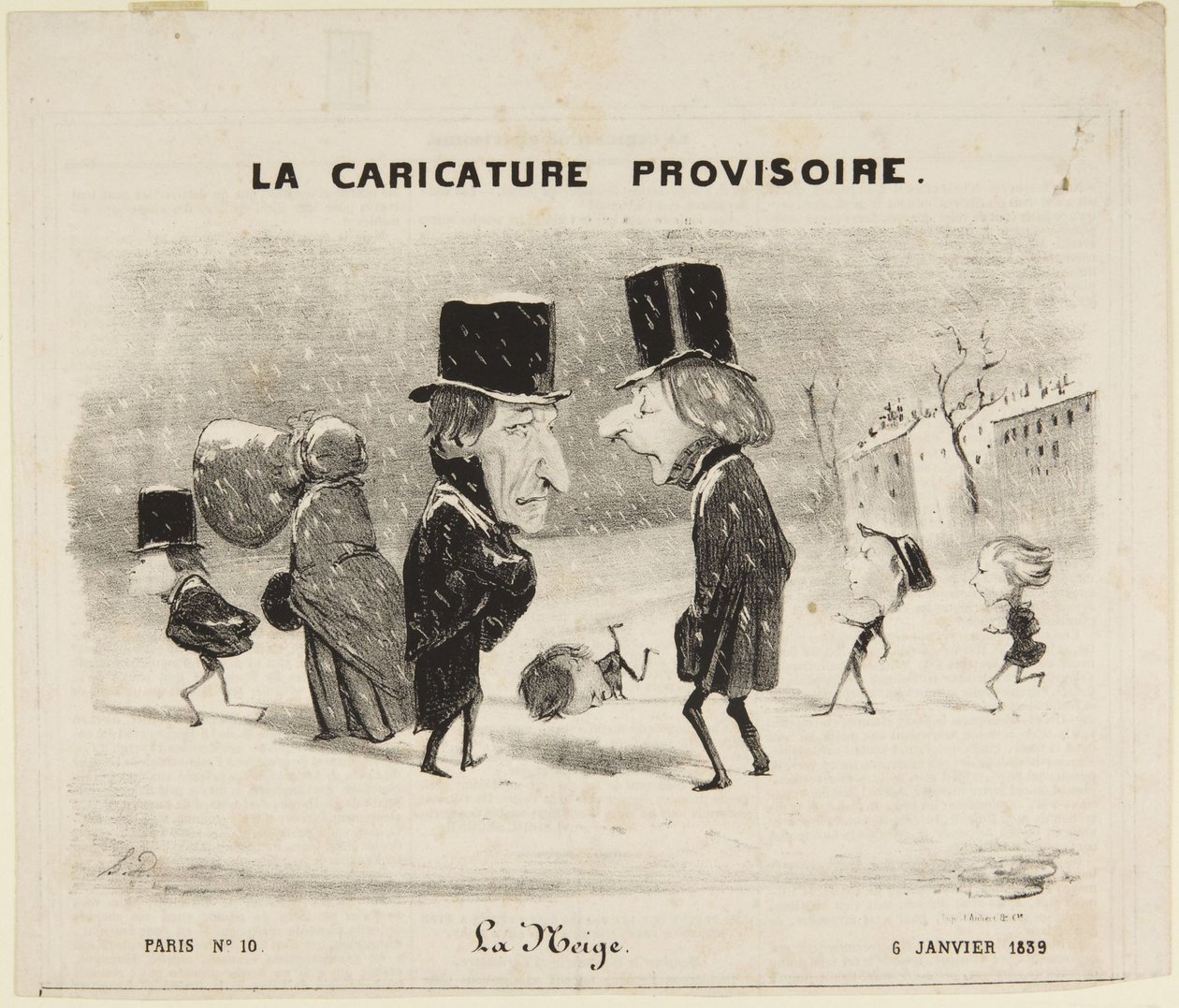 Der Schnee von Honoré Daumier