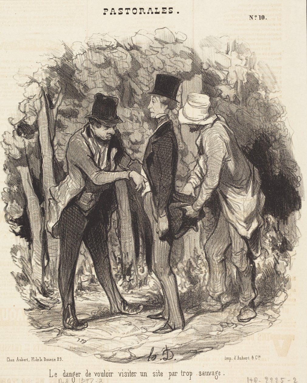 Die Gefahr... einen zu wilden Ort zu besuchen von Honoré Daumier