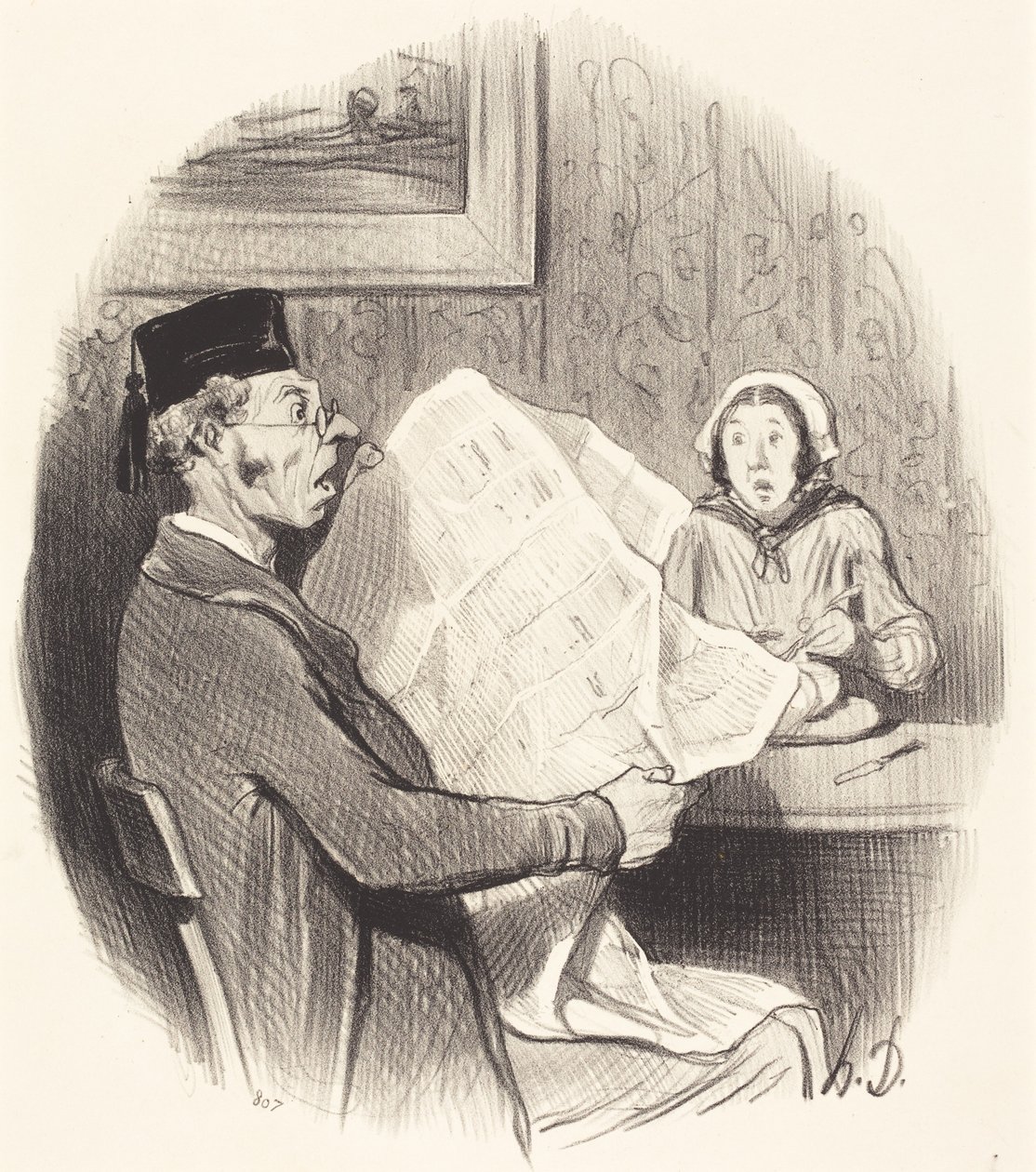 Das Format wird immer monströser von Honoré Daumier