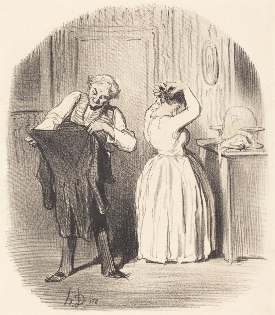Der Tag, an dem man bei Monsieur le Directeur speist von Honoré Daumier