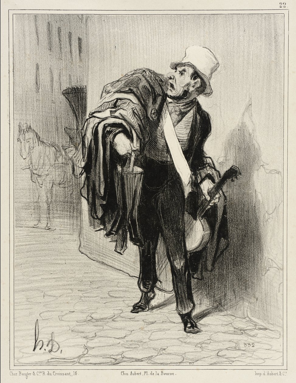 Der Kleiderhändler von Honoré Daumier