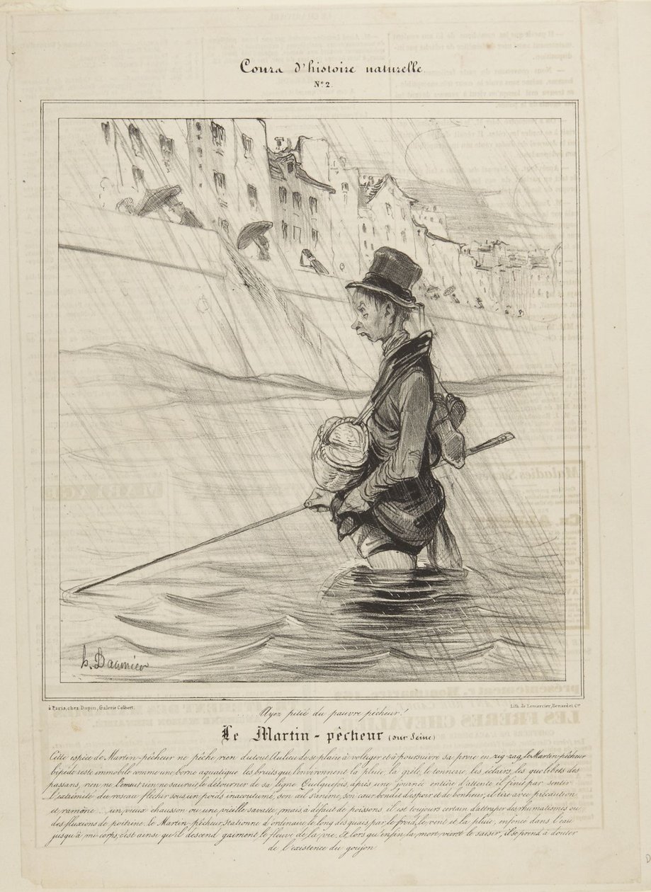 Der Eisvogel (an der Seine) von Honoré Daumier