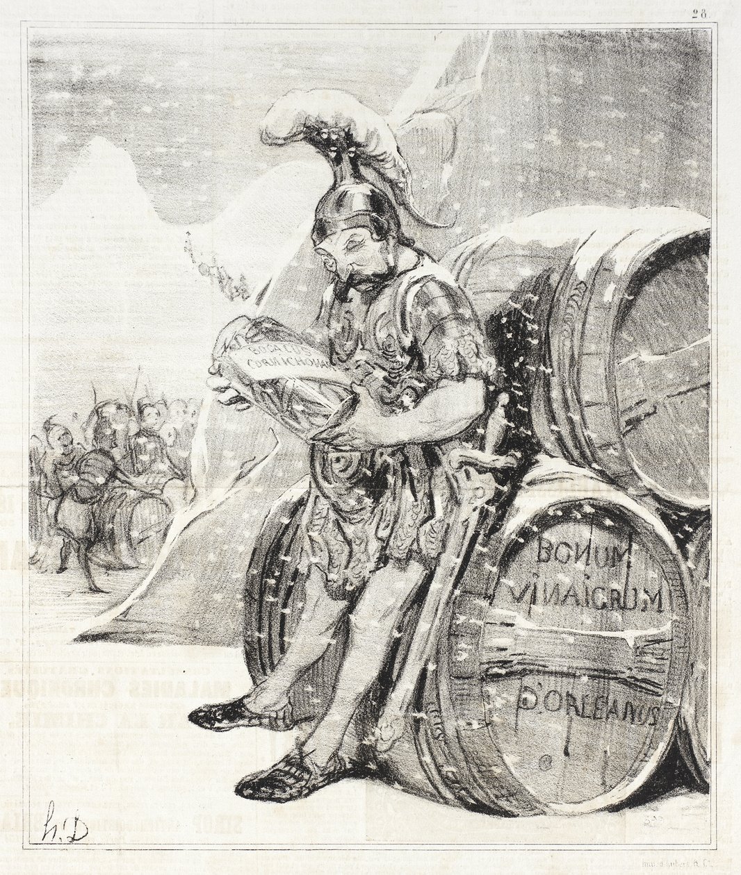 Der Übergang von Hannibal von Honoré Daumier