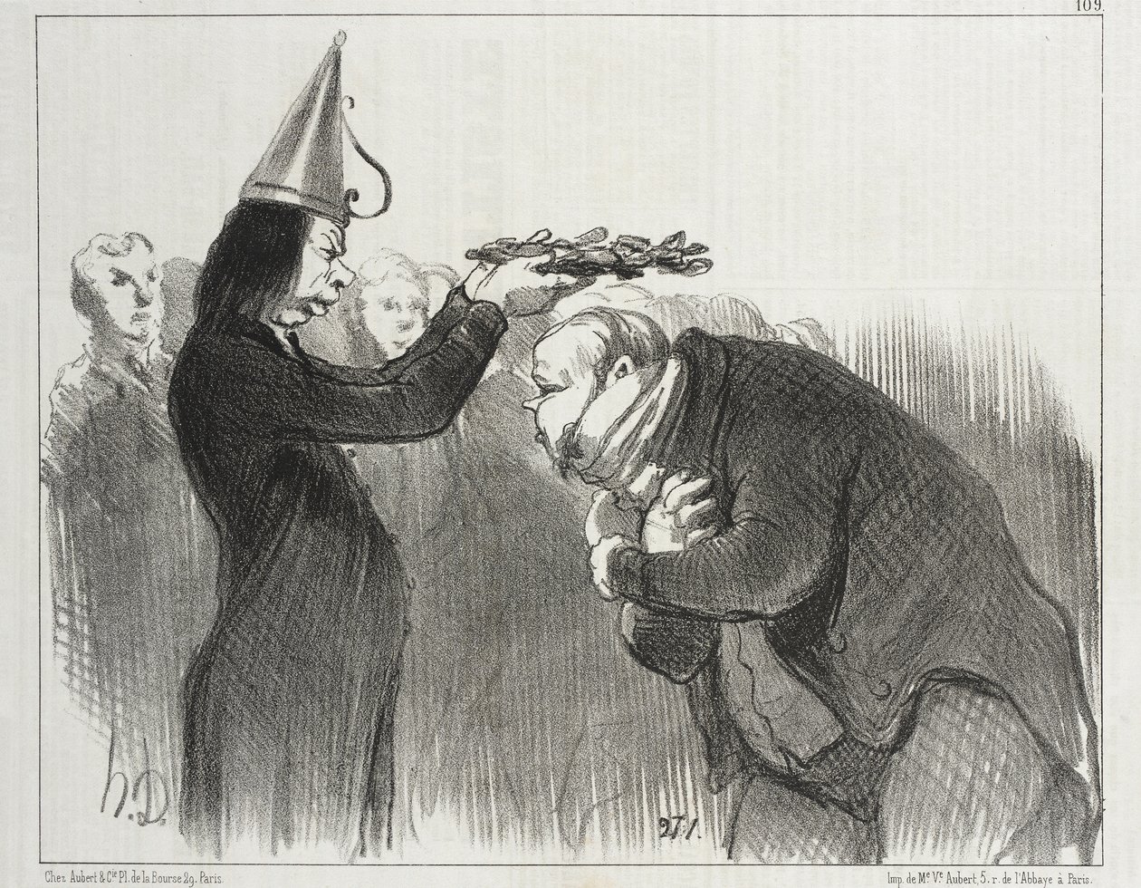 Die nächste Preisverleihung an der Académie Française von Honoré Daumier