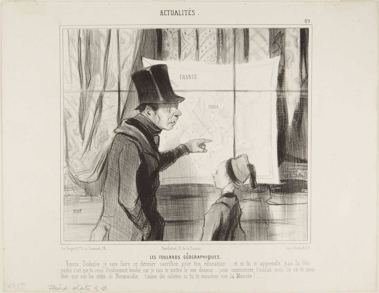 Die geografischen Halstücher von Honoré Daumier