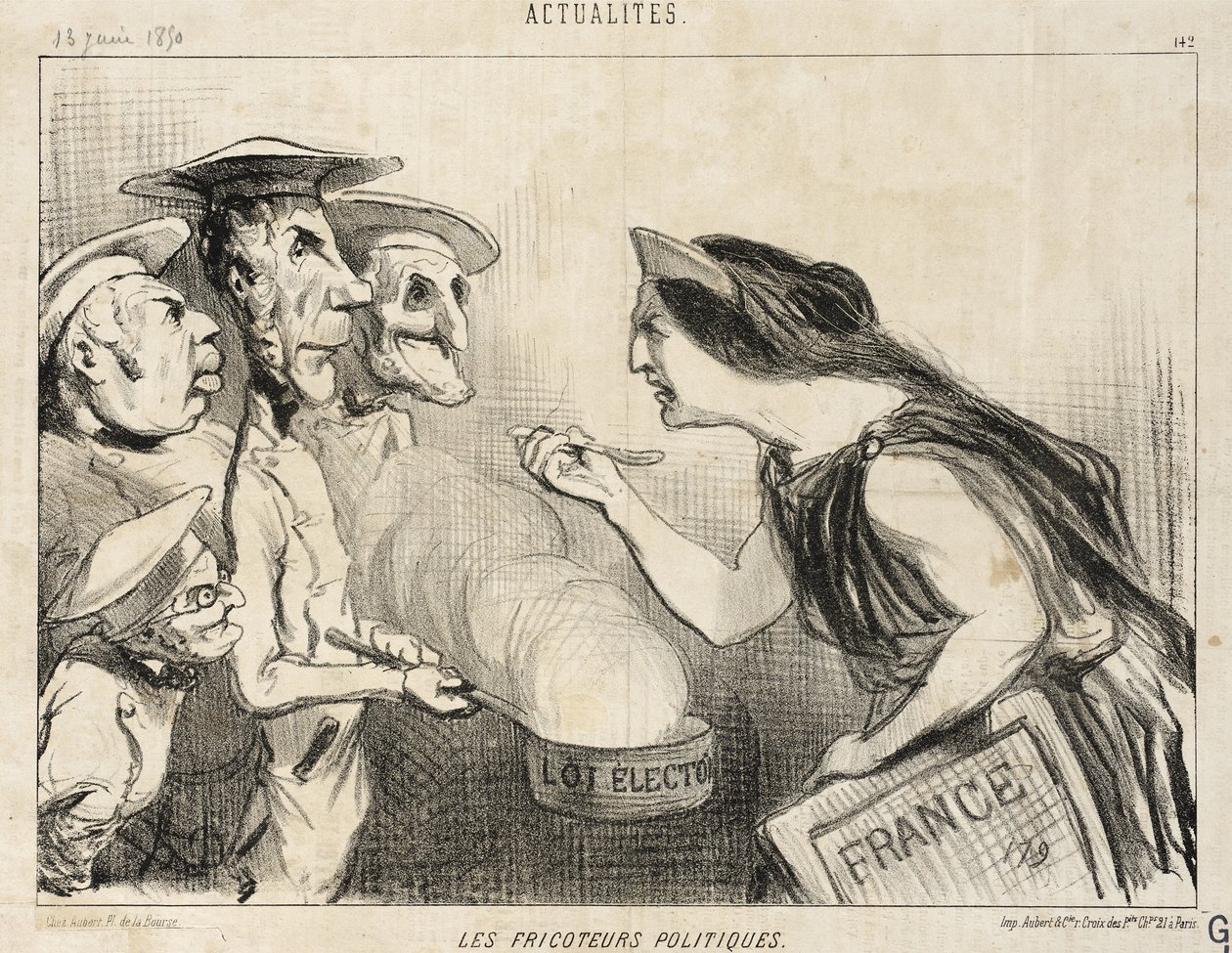 Die politischen Strippenzieher von Honoré Daumier