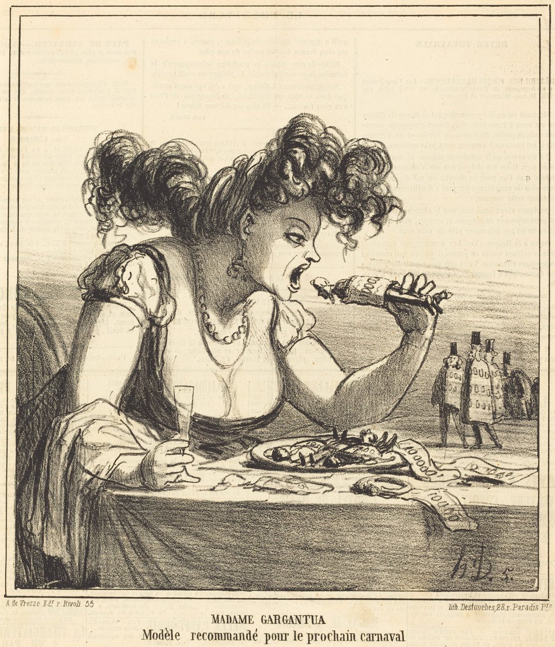 Madame Gargantua von Honoré Daumier