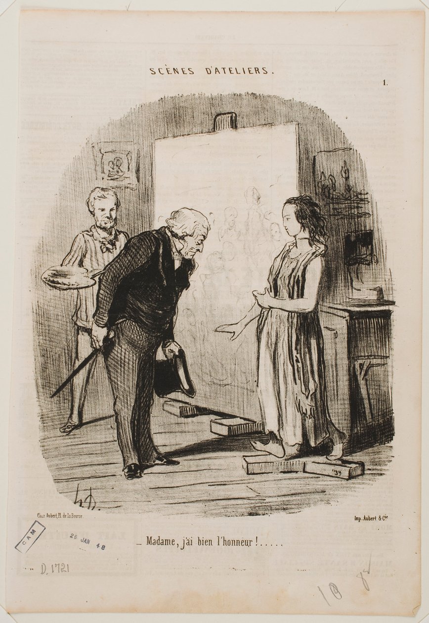 Madame, ich habe die Ehre. von Honoré Daumier