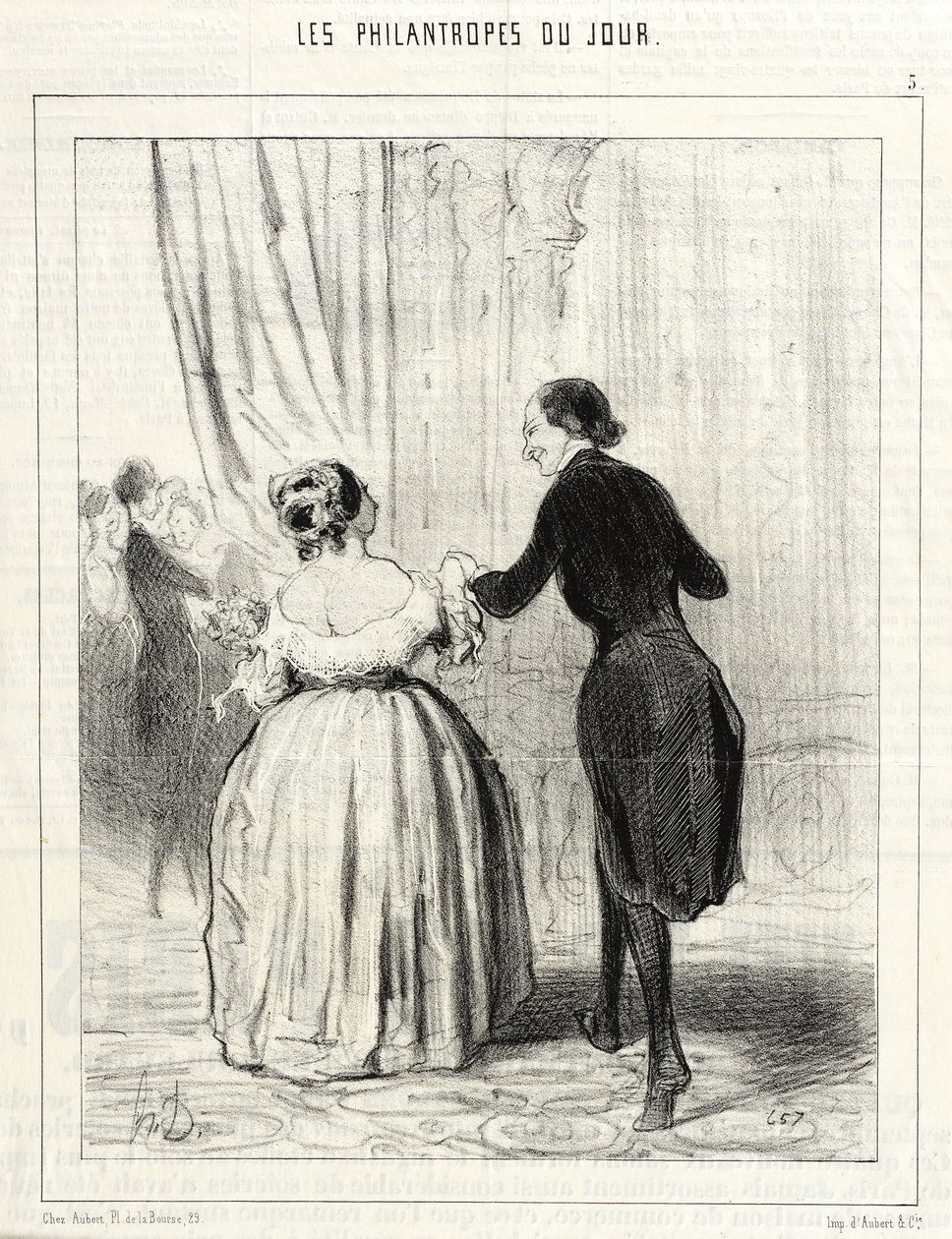 Madame... es reicht nicht aus, nur für diese armen Polen getanzt zu haben... von Honoré Daumier